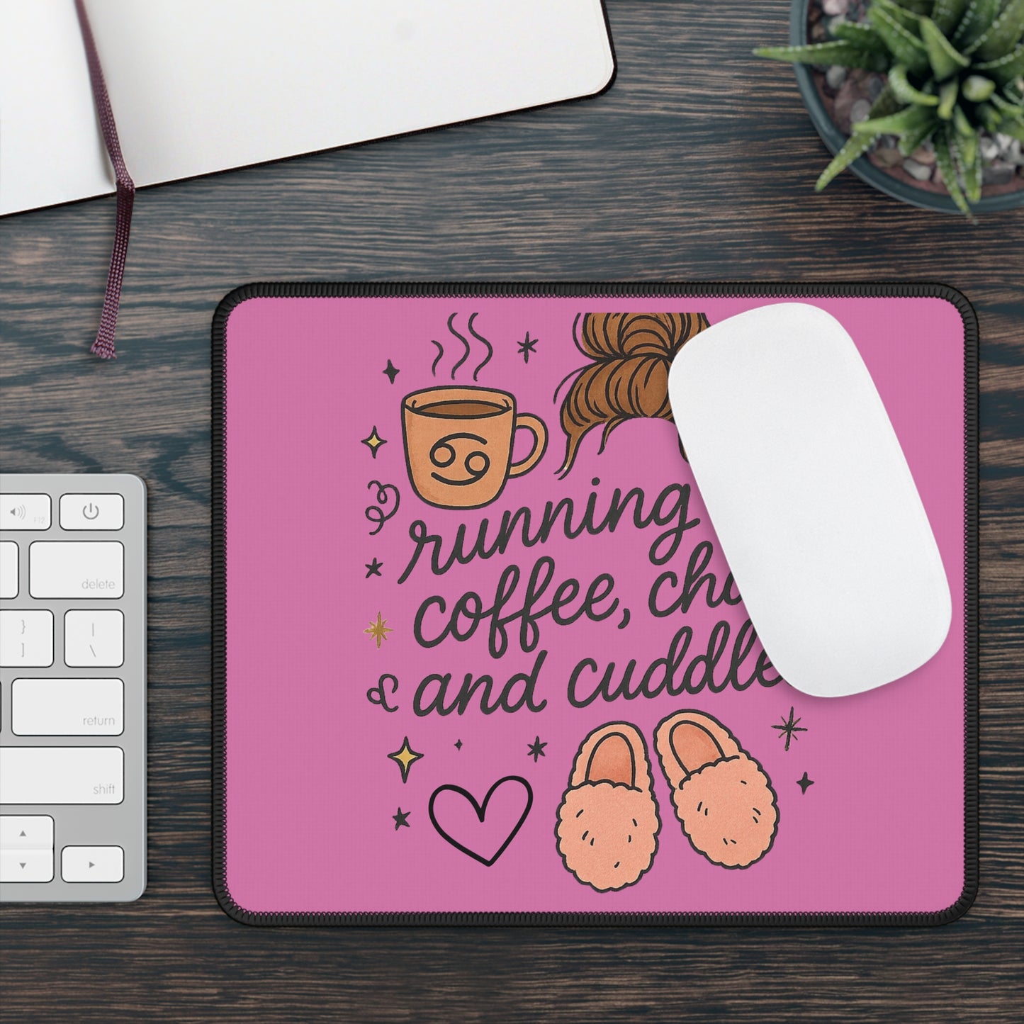 Coffee Chaos Gaming Mouse Pad, Cute Desk Accessory, Gamer Gift, Office Decor, Cozy Room Decor, Fun Mousepad