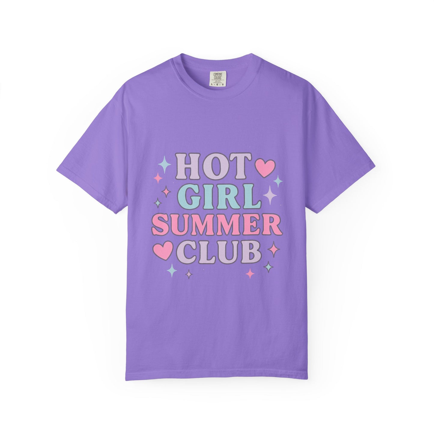 Hot Girl Summer Club Comfort Colors T-Shirt, Trendy Summer Tee, Unisex Graphic Shirt, Vibe T-Shirt, Summer Fashion, Casual Outfit, Fun Gift