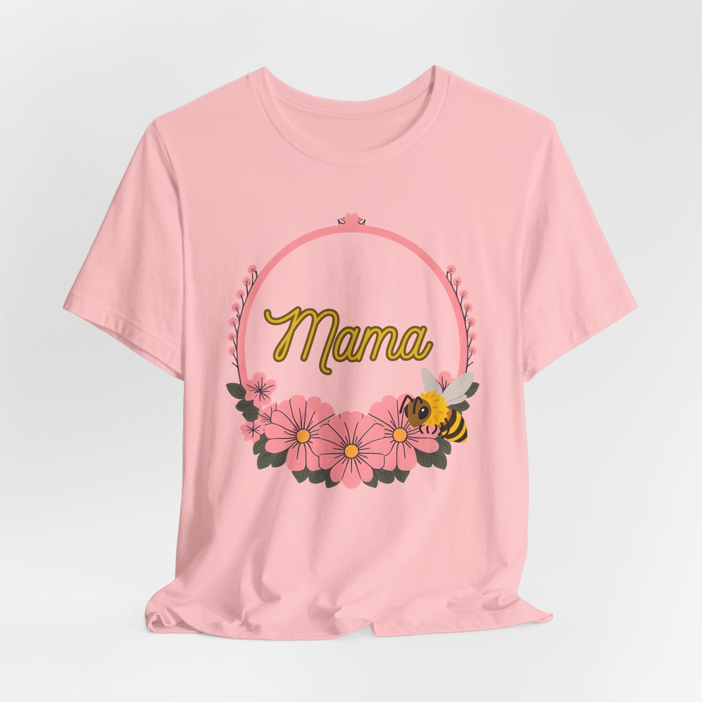 Mama Floral Bee Tee, Mother's Day Gift, Unisex Shirt, Spring Fashion, Cute Mom Shirt, Gift for Mom, Floral Design Tee