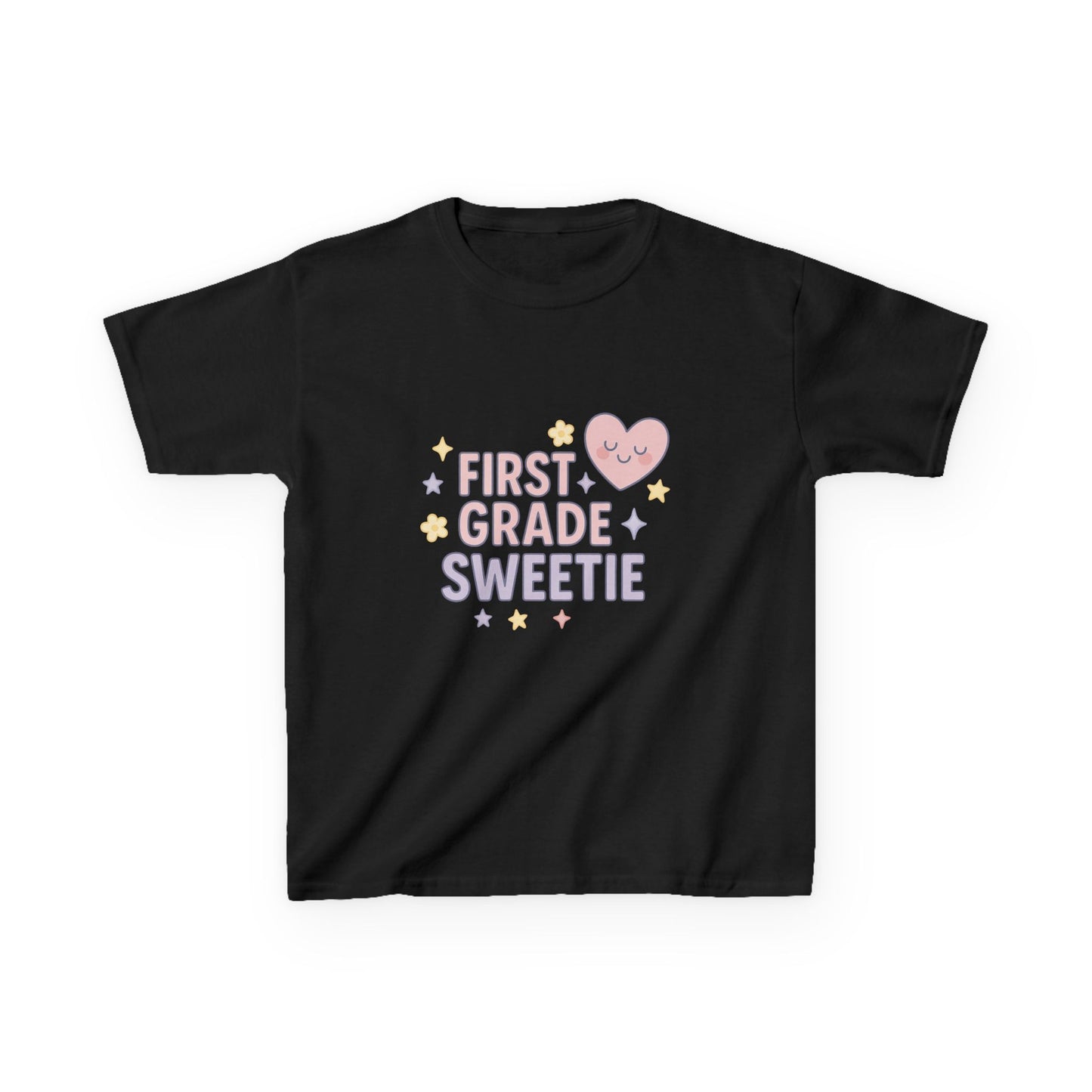 First Grade Sweetie Kids Tee - Cute Youth Cotton Shirt, Back to School Outfit, Children’s Gift, Birthday Gift, Classroom Apparel