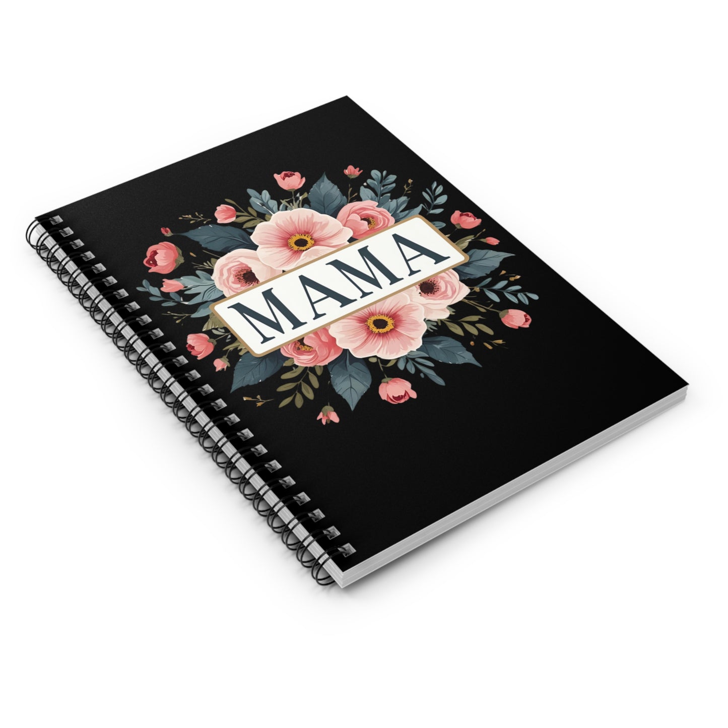 Floral Mama Notebook | Perfect Gift for Moms, Mothers Day Journal, Spiral Notepad, Floral Stationery, Gift for New Moms