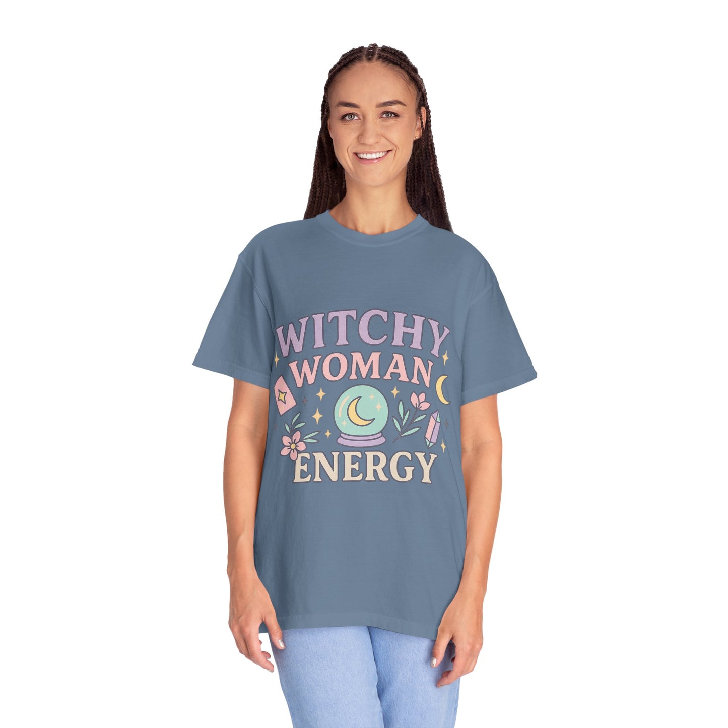 Witchy Woman Energy Comfort Colors T-Shirt | Boho Style Tee, Gift for Her, Astrology Shirt, Eco-Friendly Top, Casual Wear