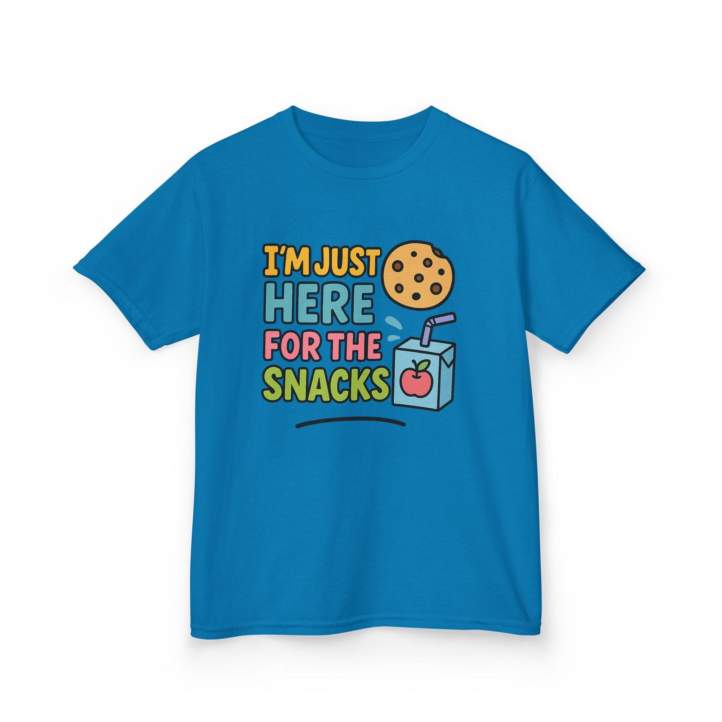 Kids Snack Time Tee - Fun Kids T-Shirt, Cute Cotton Tee, Snack Lover Gift, Funny Kids Apparel, Birthday Gift for Kids