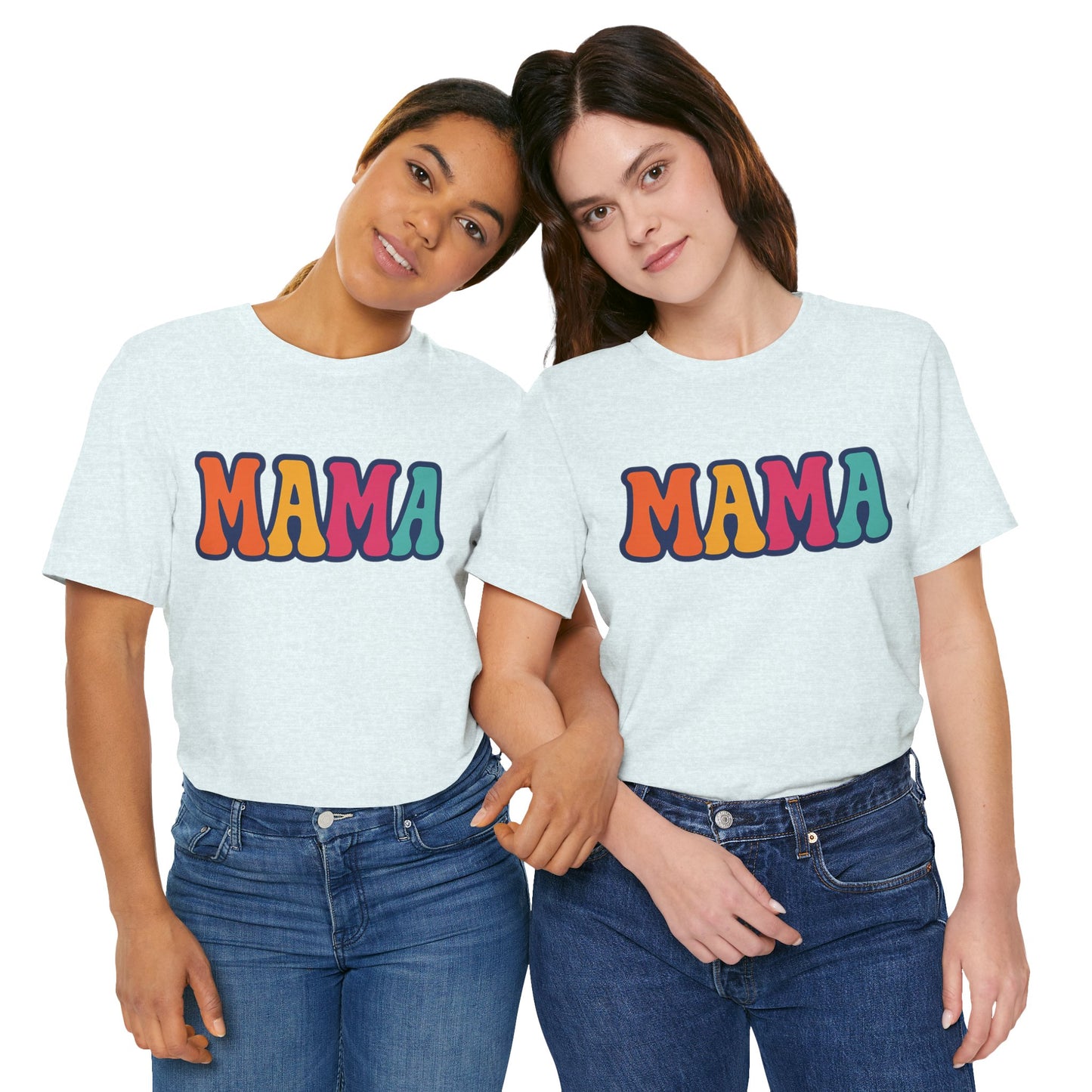 Colorful Mama Tee, Fun Mom T-Shirt, Gift for Mother's Day, Comfortable Unisex Shirt, Family Gathering Apparel, Casual Wear