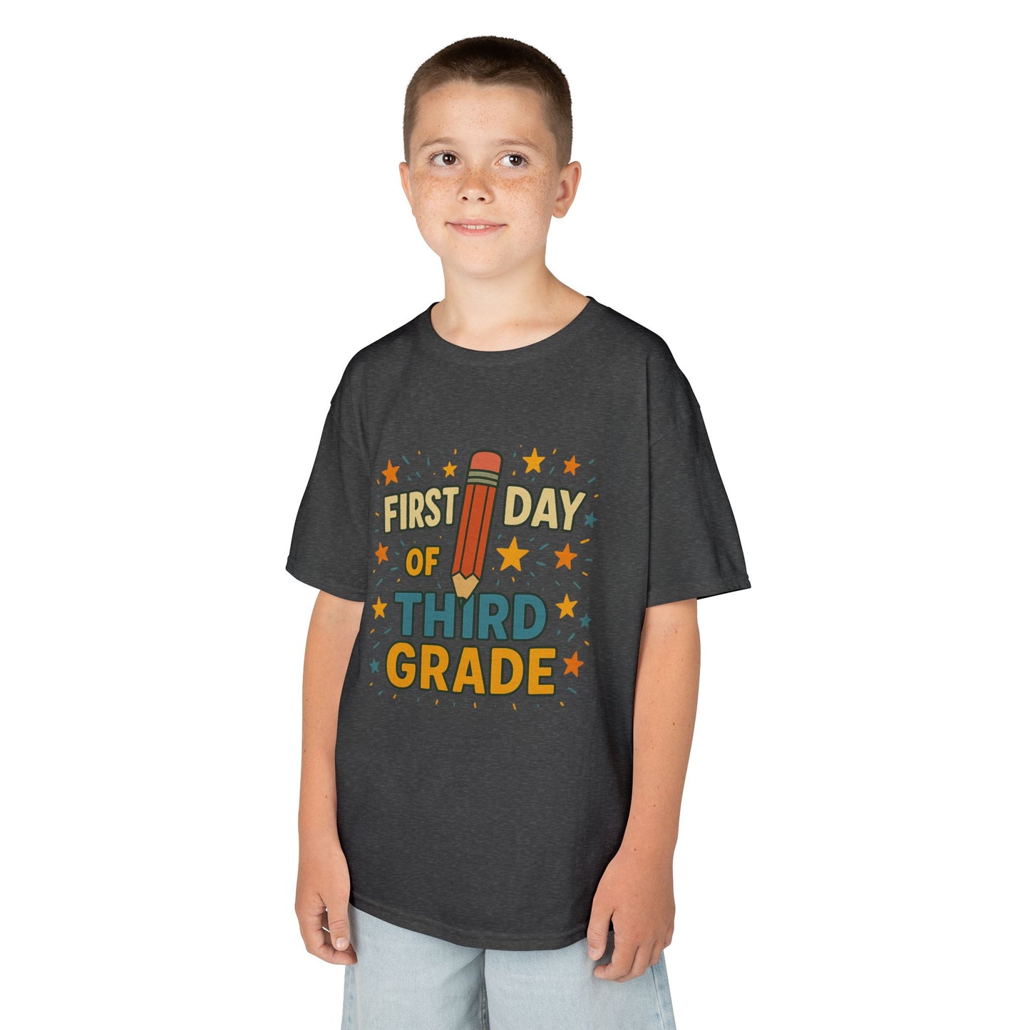 Kids First Day of Third Grade Tee, Back to School Shirt, Teacher Gift, Fun Kids Tee, School Celebration Apparel