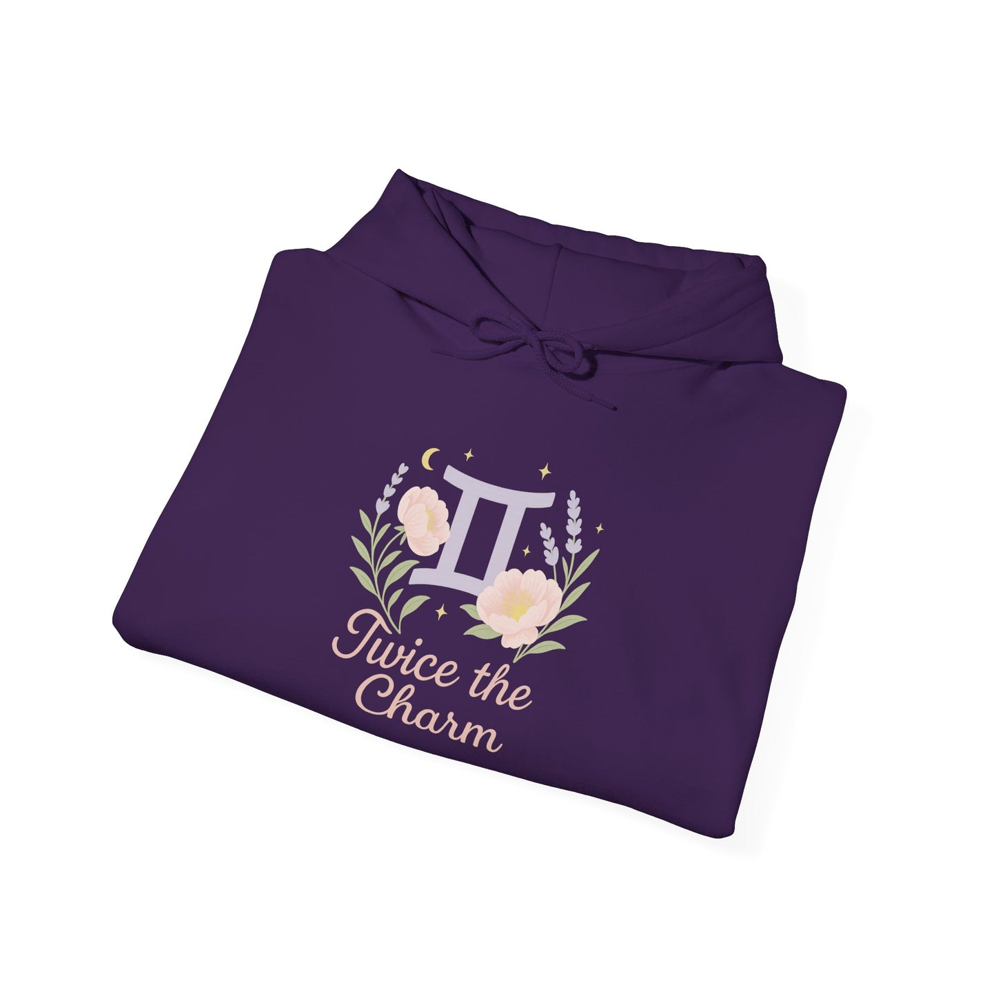Gemini Zodiac Unisex Hoodie - Geminis Have Twice the Charm, Zodiac Sweatshirt, Astrology Gift, Horoscope Clothing, Star Sign Apparel, Zodiac