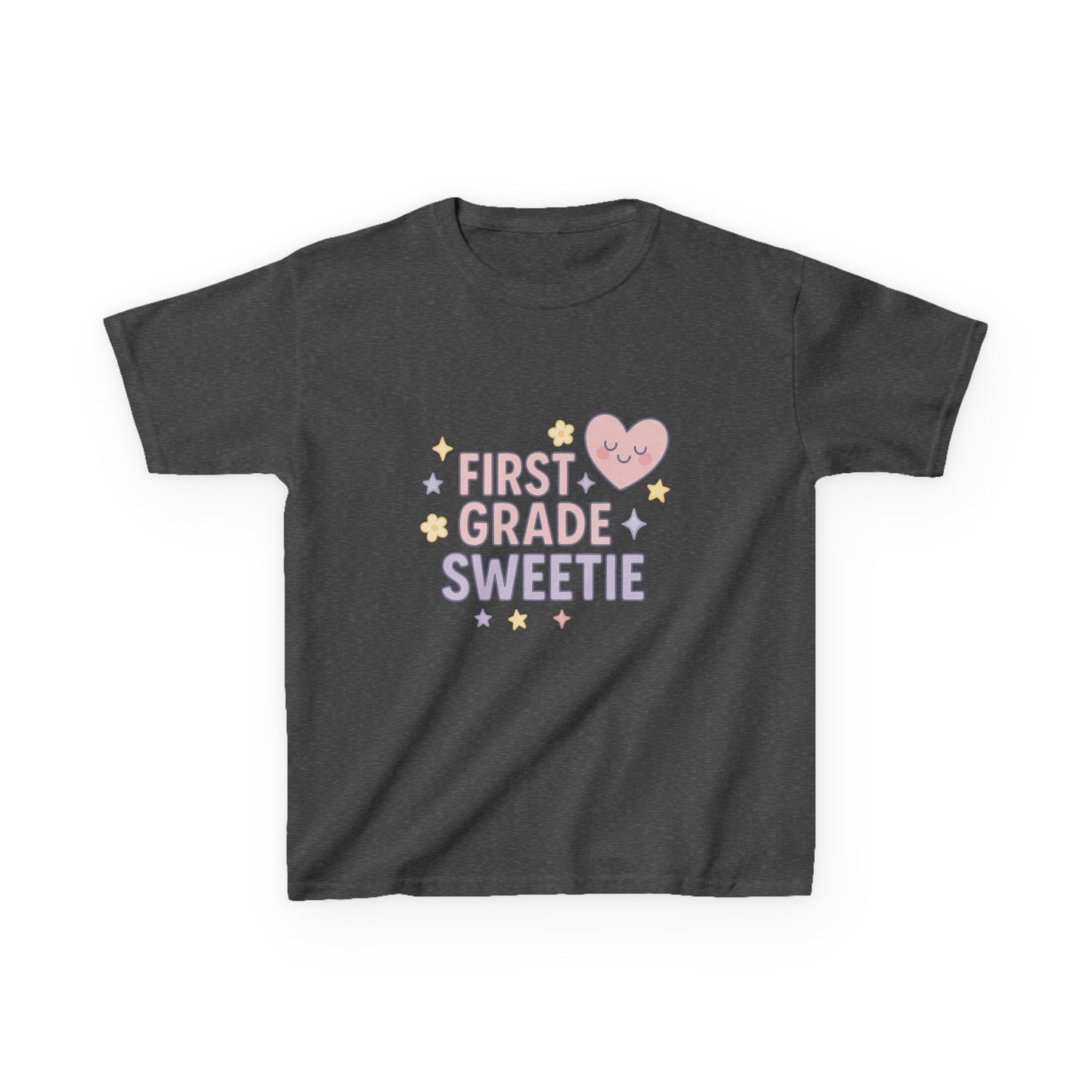 First Grade Sweetie Kids Tee - Cute Youth Cotton Shirt, Back to School Outfit, Children’s Gift, Birthday Gift, Classroom Apparel