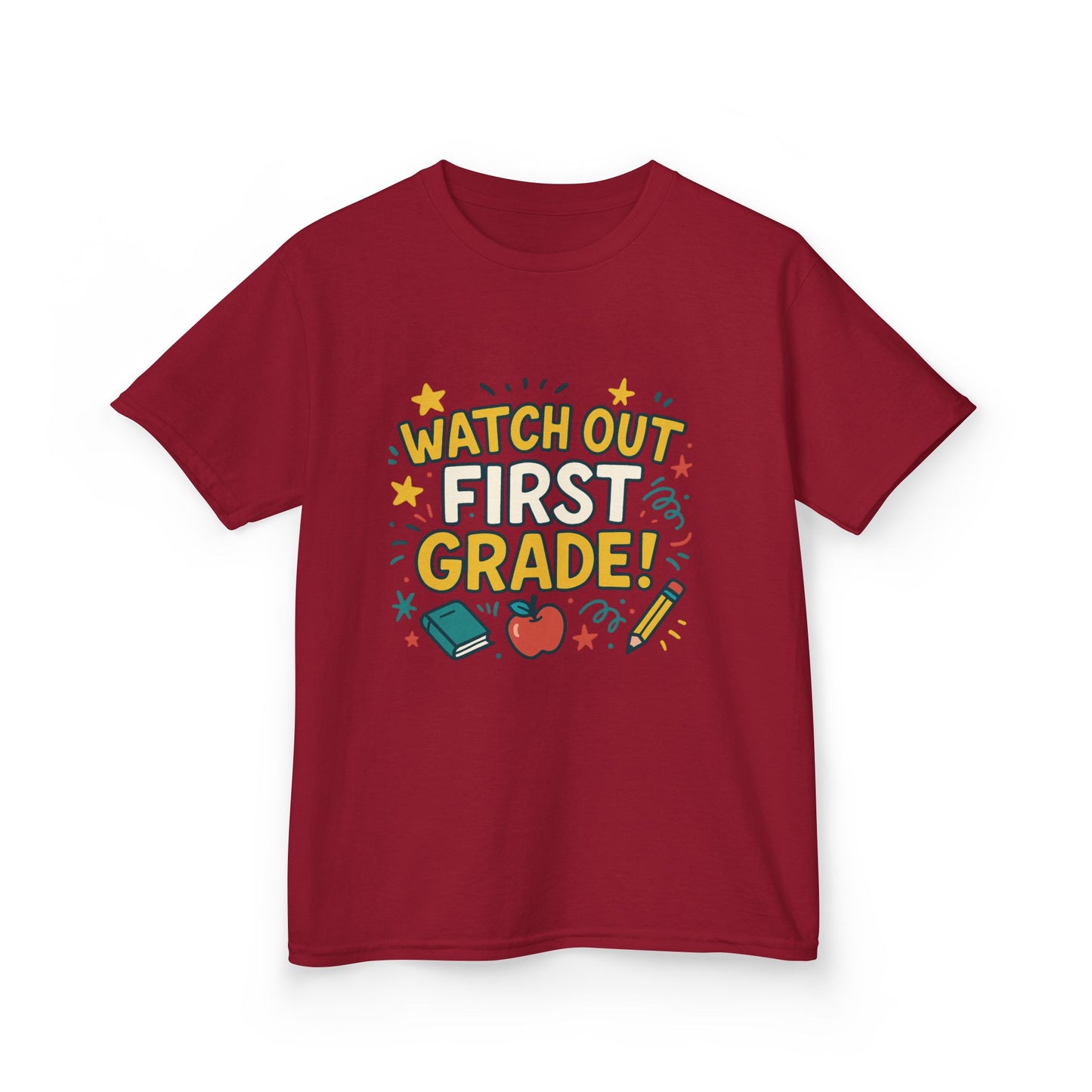 Kids First Grade Tee, Fun Kids Shirt, Back to School Tee, Motivational Kids T-Shirt, Gift for Young Students, Classroom Apparel