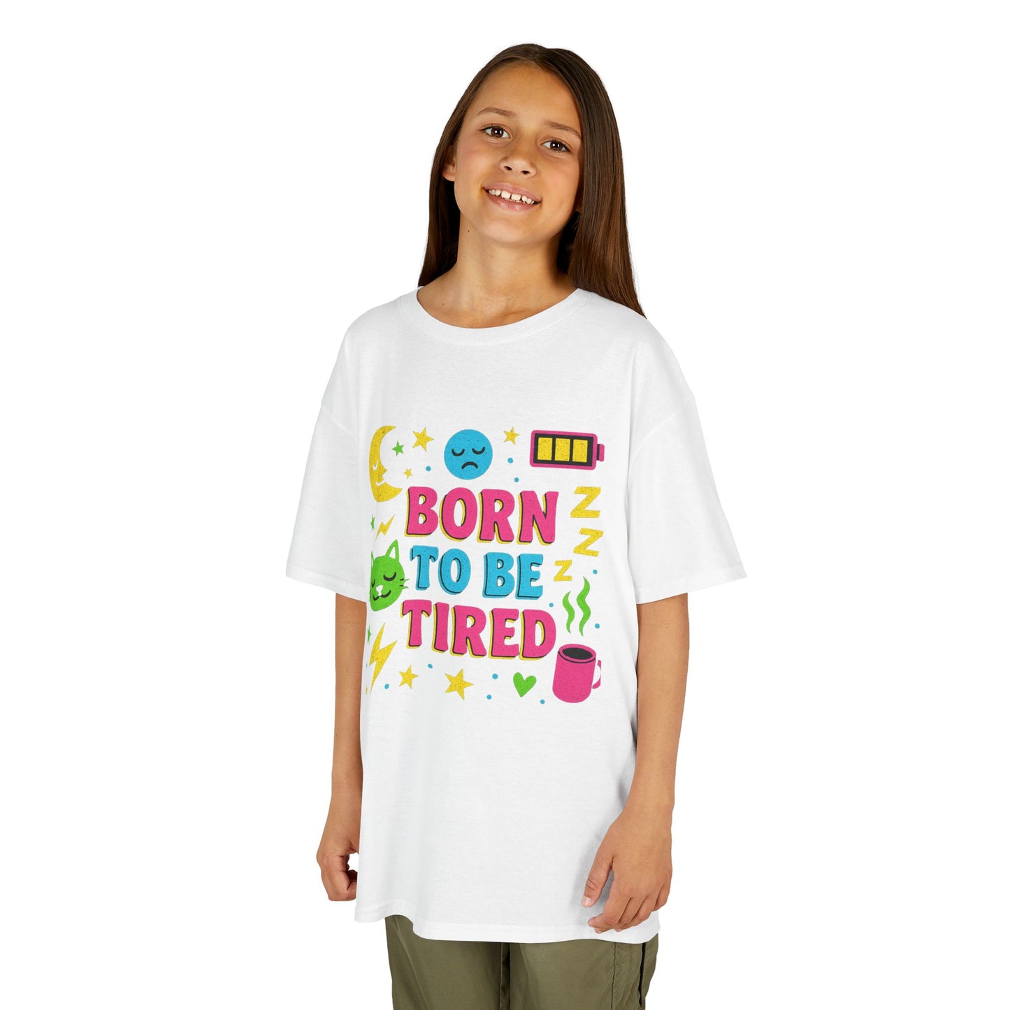 Kids Sleepy Graphic Tee - Perfect for Naptime, Fun Gift for Kids, Birthday Present, Sleepover, and Everyday Wear!