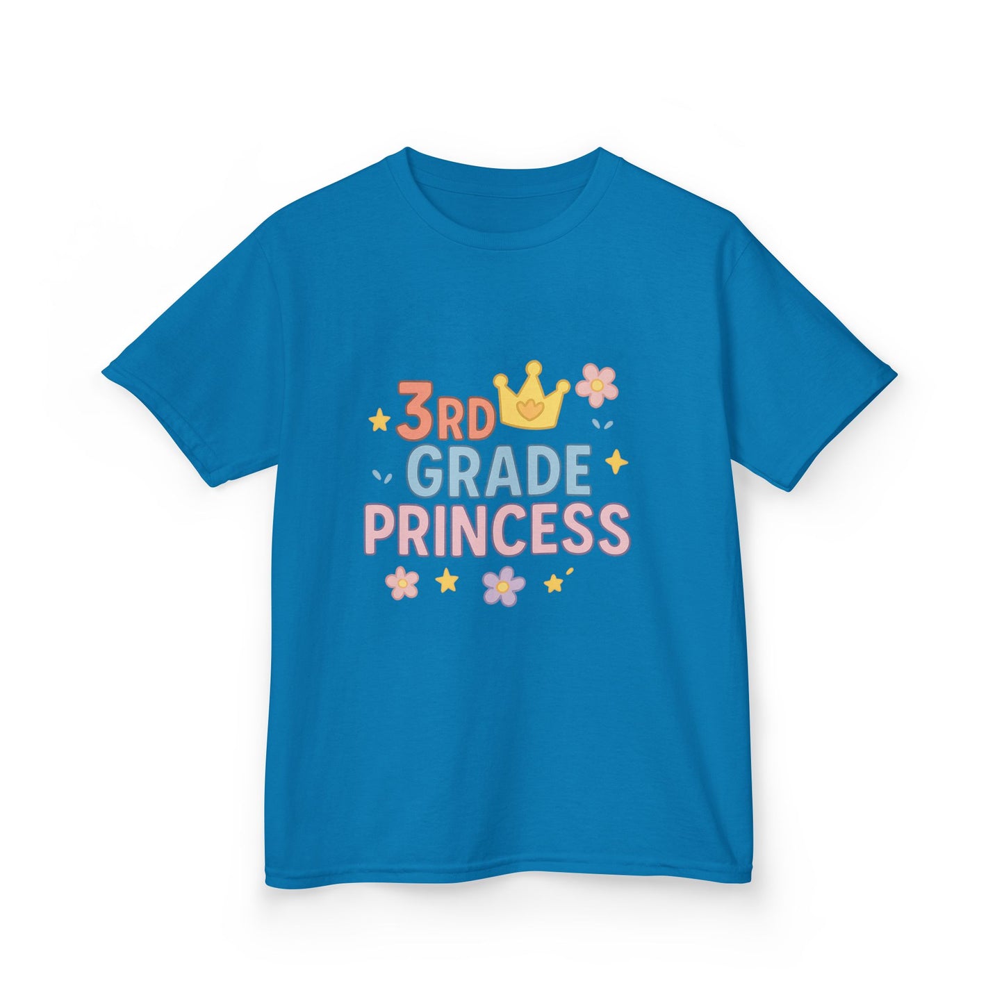 3rd Grade Princess Tee - Cute Kids Heavy Cotton Shirt, Birthday Gift, School Outfit, Toddler Apparel, Princess Theme