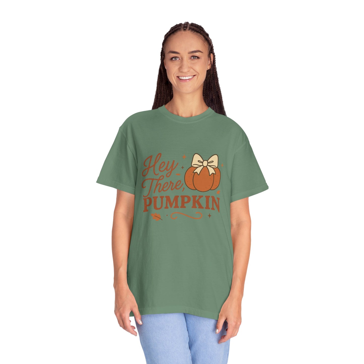 Hey There Pumpkin Comfort Colors T-Shirt, Cozy Autumn Tee for Halloween, Pumpkin Lover Gift, Fall Celebration Top, Seasonal Wear