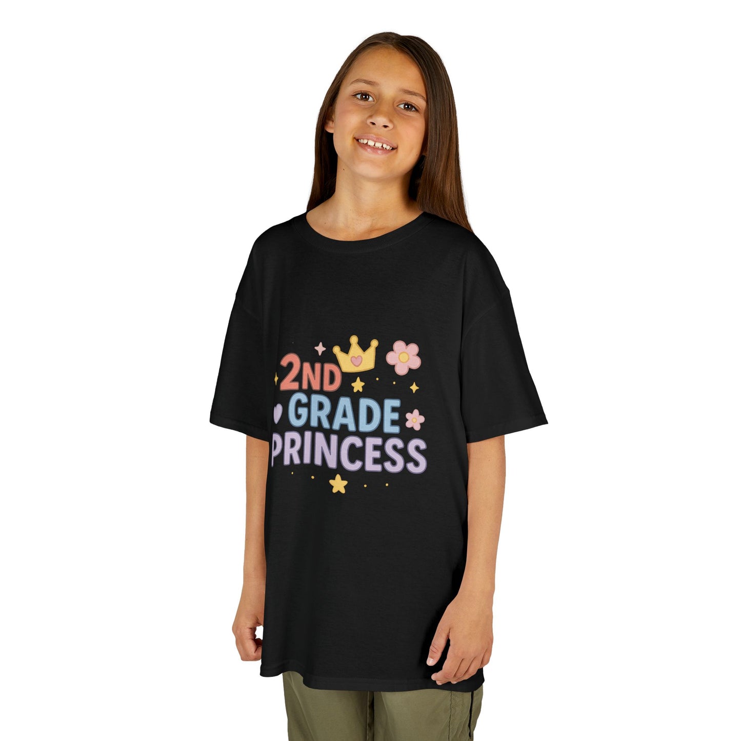 Kids 2nd Grade Princess Tee - Cute Cotton Kids T-Shirt, Birthday Gift, Back to School, Princess Lover Gift, Funny Kids T-Shirt