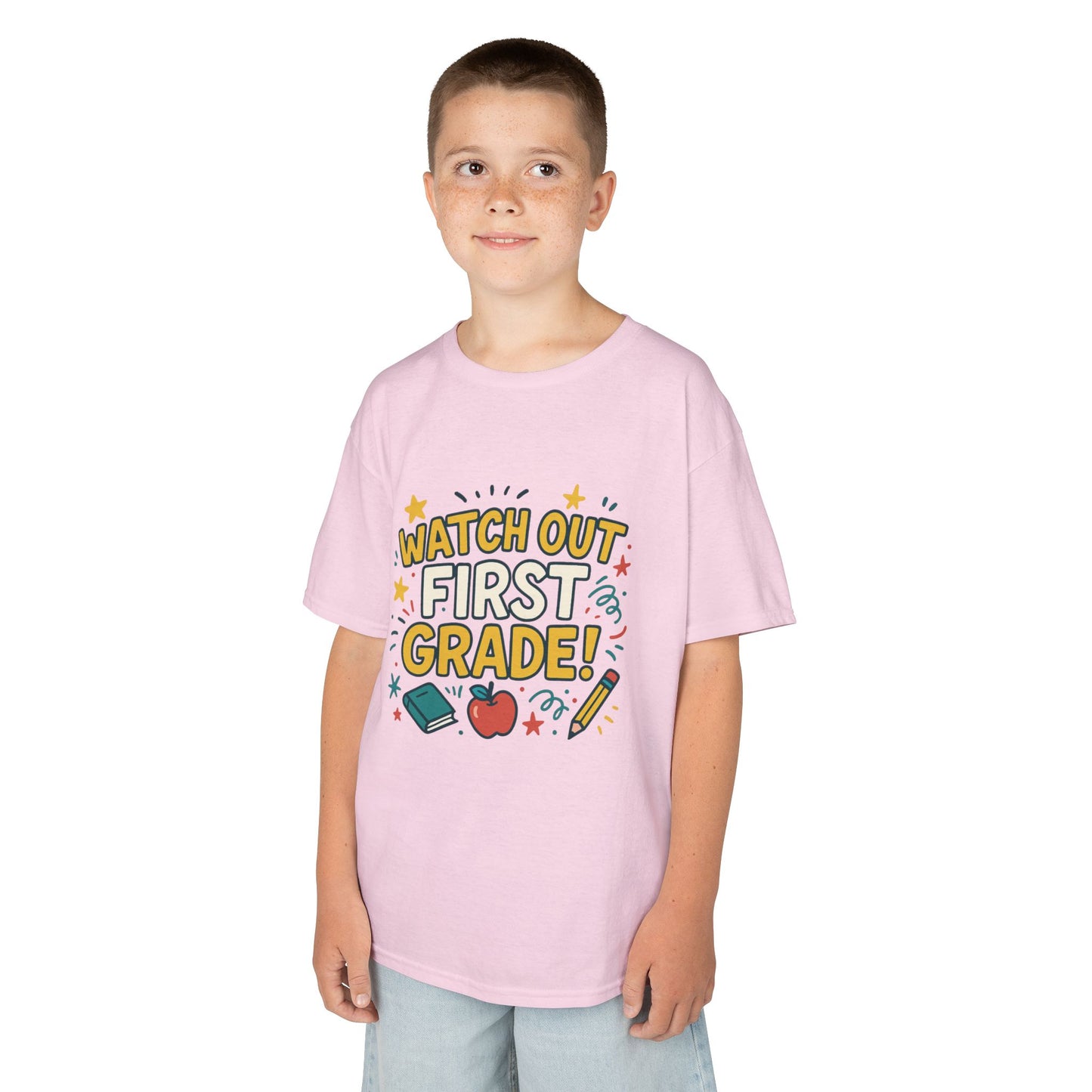 Kids First Grade Tee, Fun Kids Shirt, Back to School Tee, Motivational Kids T-Shirt, Gift for Young Students, Classroom Apparel