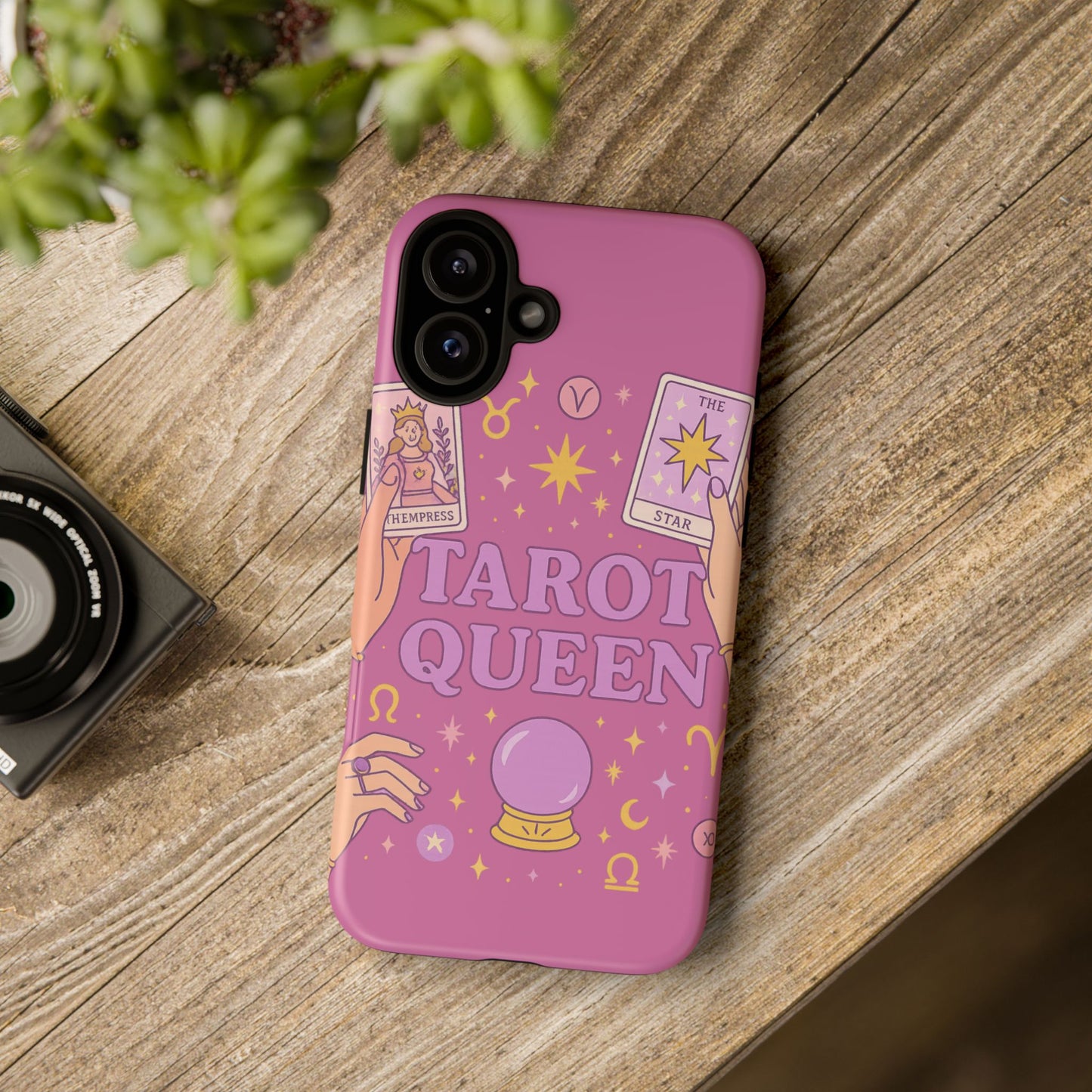Tarot Queen Phone Case - Mystical Protection for Tarot Lovers, Astrology Gift, Phone Accessory, Witchy Vibe, Unique Smartphone Case