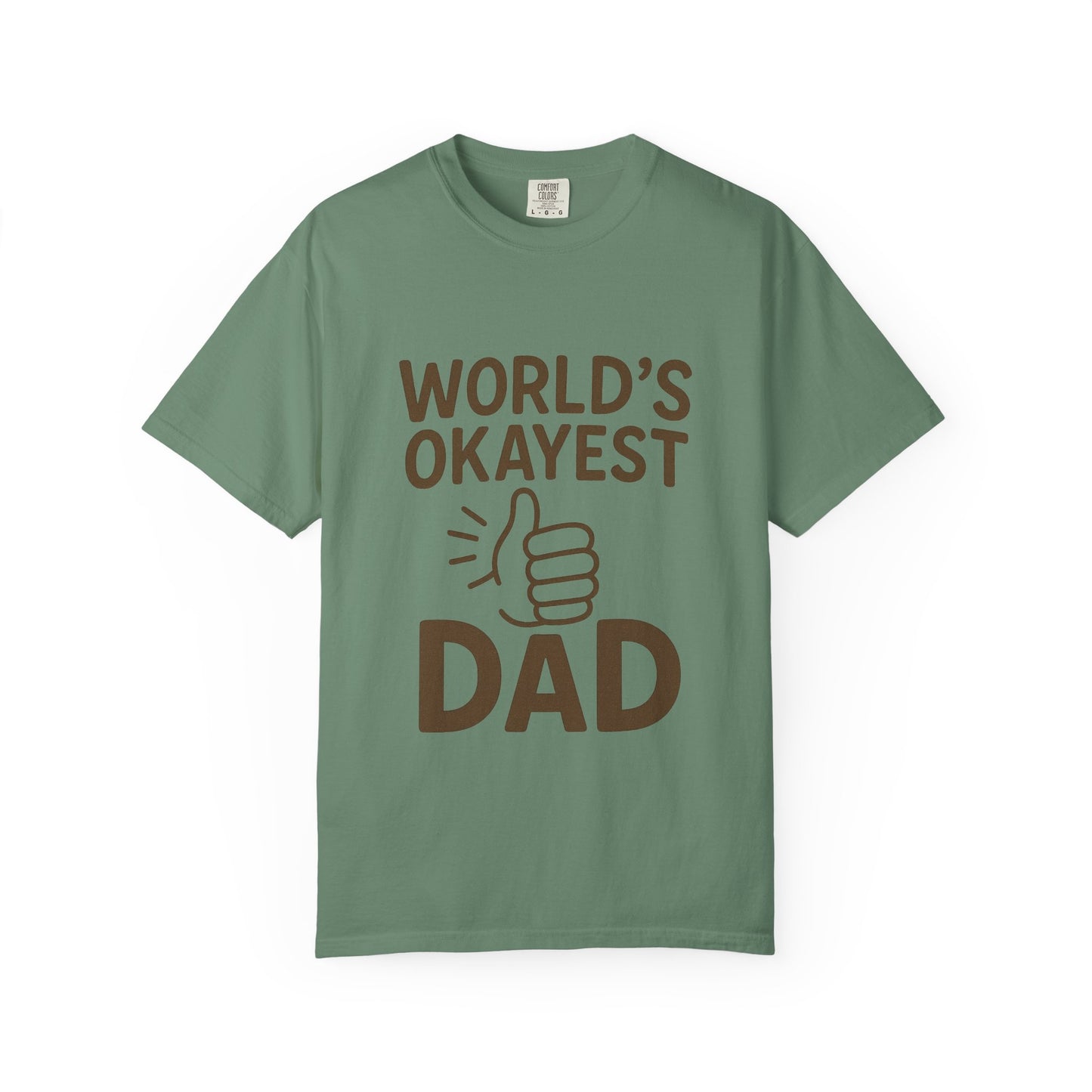 World's Okayest Dad Unisex T-shirt - Funny Gift for Father's Day, Casual Wear, Dad Humor, Great for Birthdays, Dad's Night Out