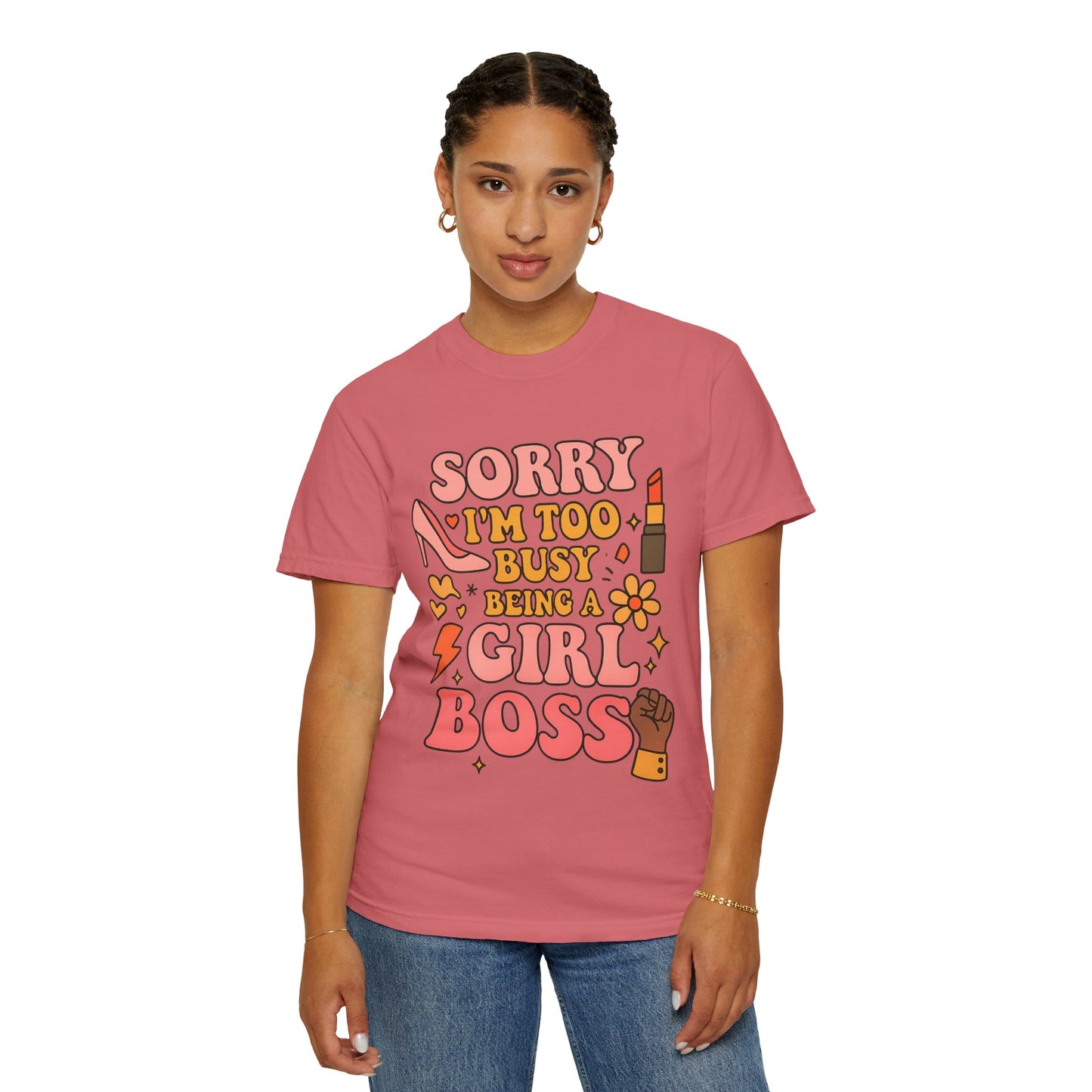 Empowering Girl Boss Comfort Colors T-Shirt, Unisex Motivational Tee, Cute Gift for Her, Boss Babe Apparel, Women's Empowerment Shirt