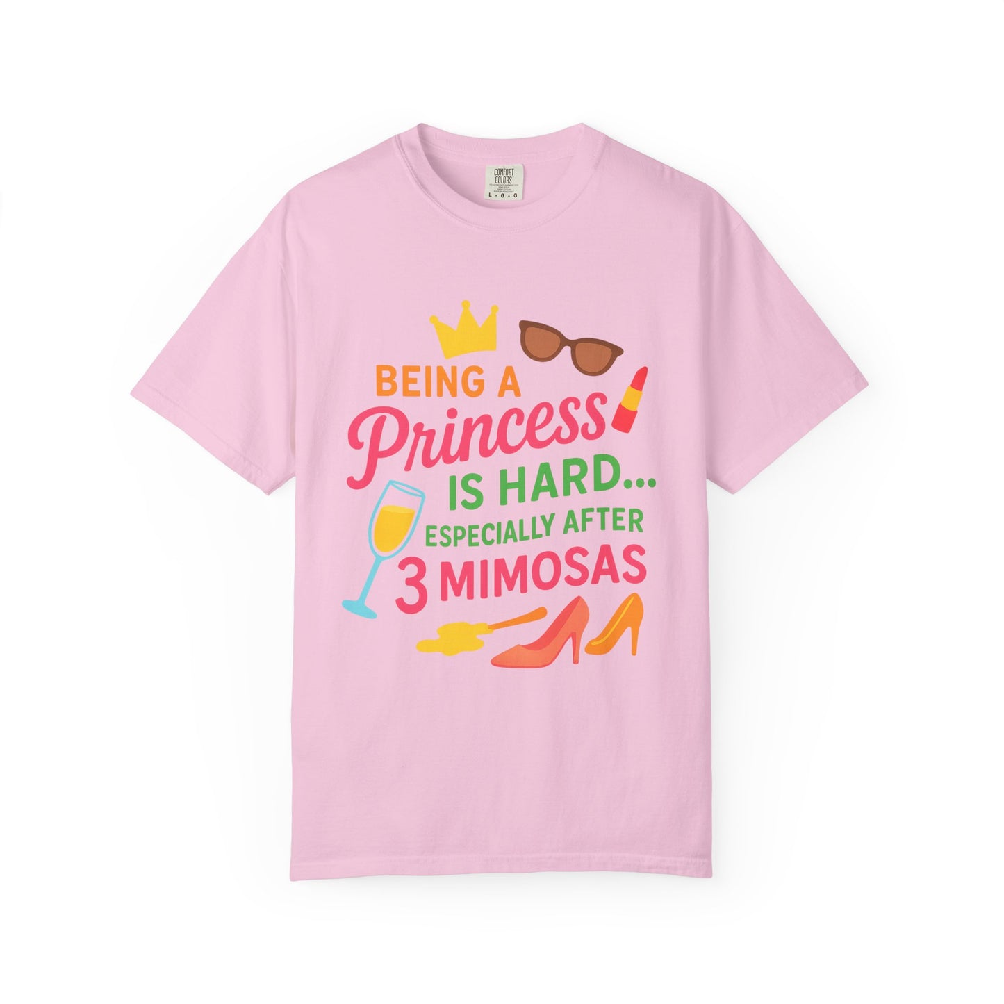 Fun Princess after Mimosas T-Shirt, Cute Gift for Her, Birthday Celebration Tee, Casual Summer Top, Girls' Night Out Shirt