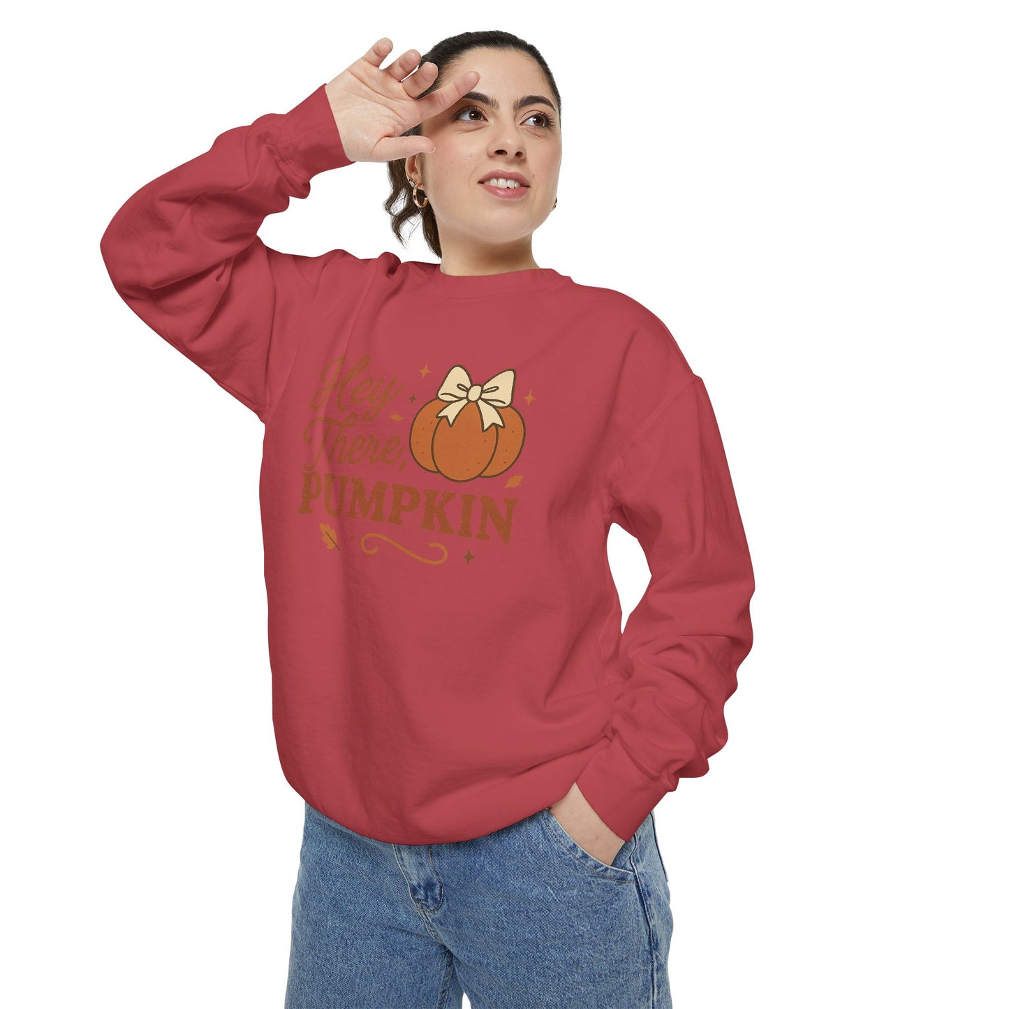Hey There Pumpkin Comfort Colors Sweatshirt, Fall Fashion, Halloween Gift, Cozy Autumn Wear, Unisex Sweatshirt, Gift for Her