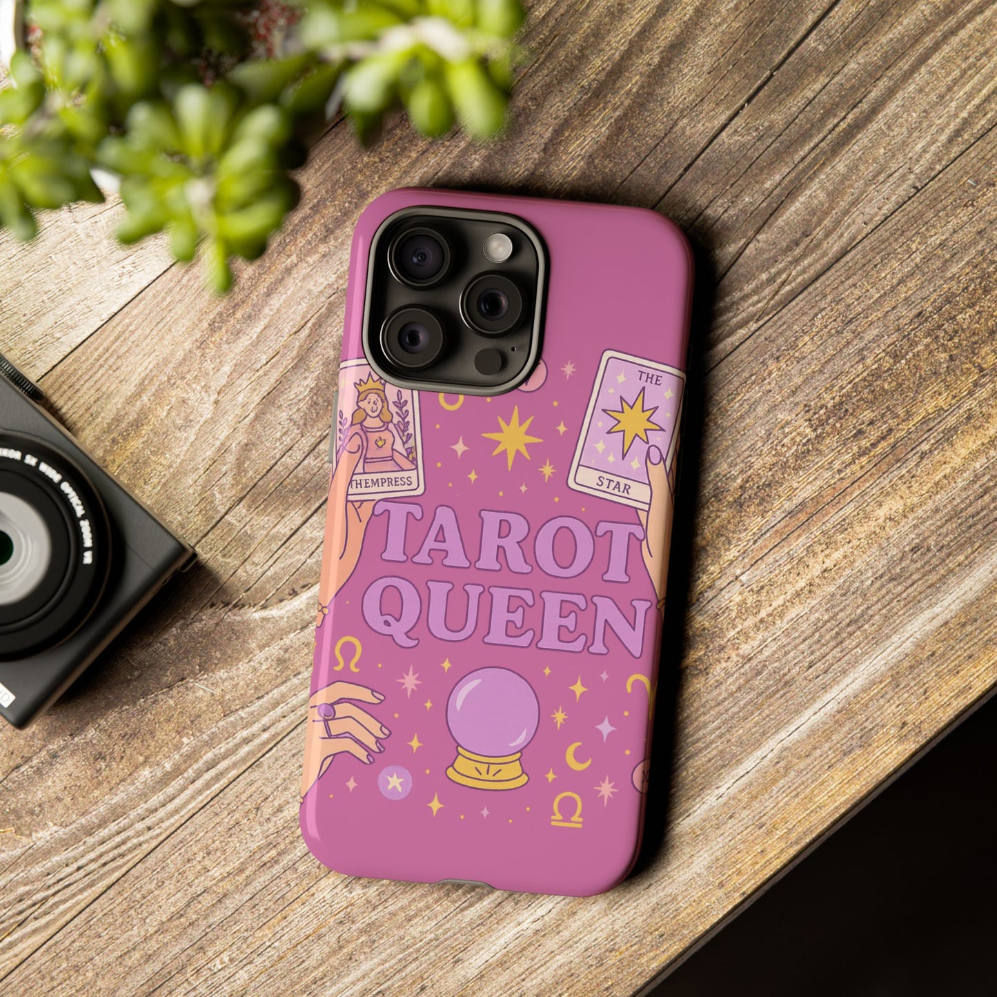 Tarot Queen Phone Case - Mystical Protection for Tarot Lovers, Astrology Gift, Phone Accessory, Witchy Vibe, Unique Smartphone Case