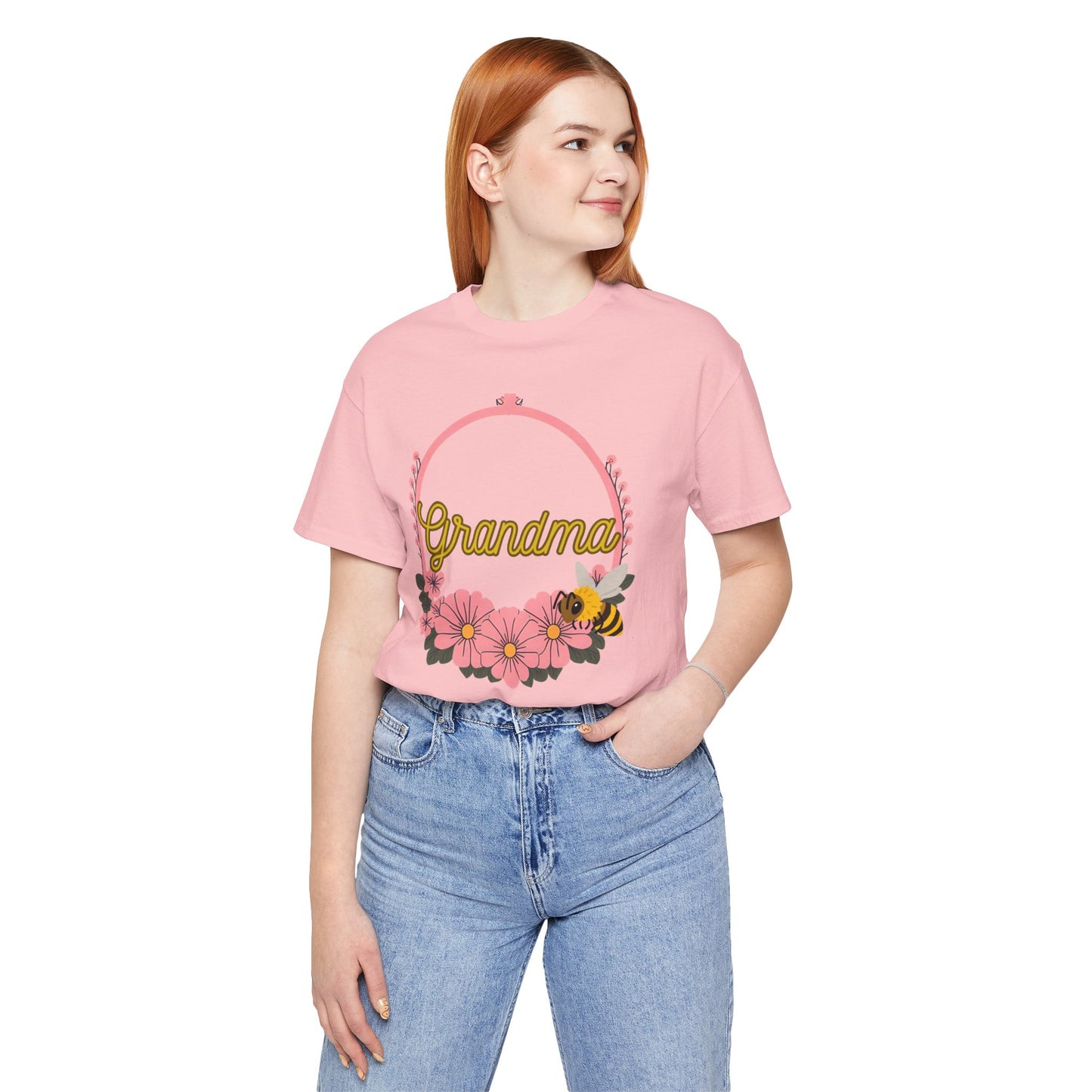 Grandma Floral Bee Shirt