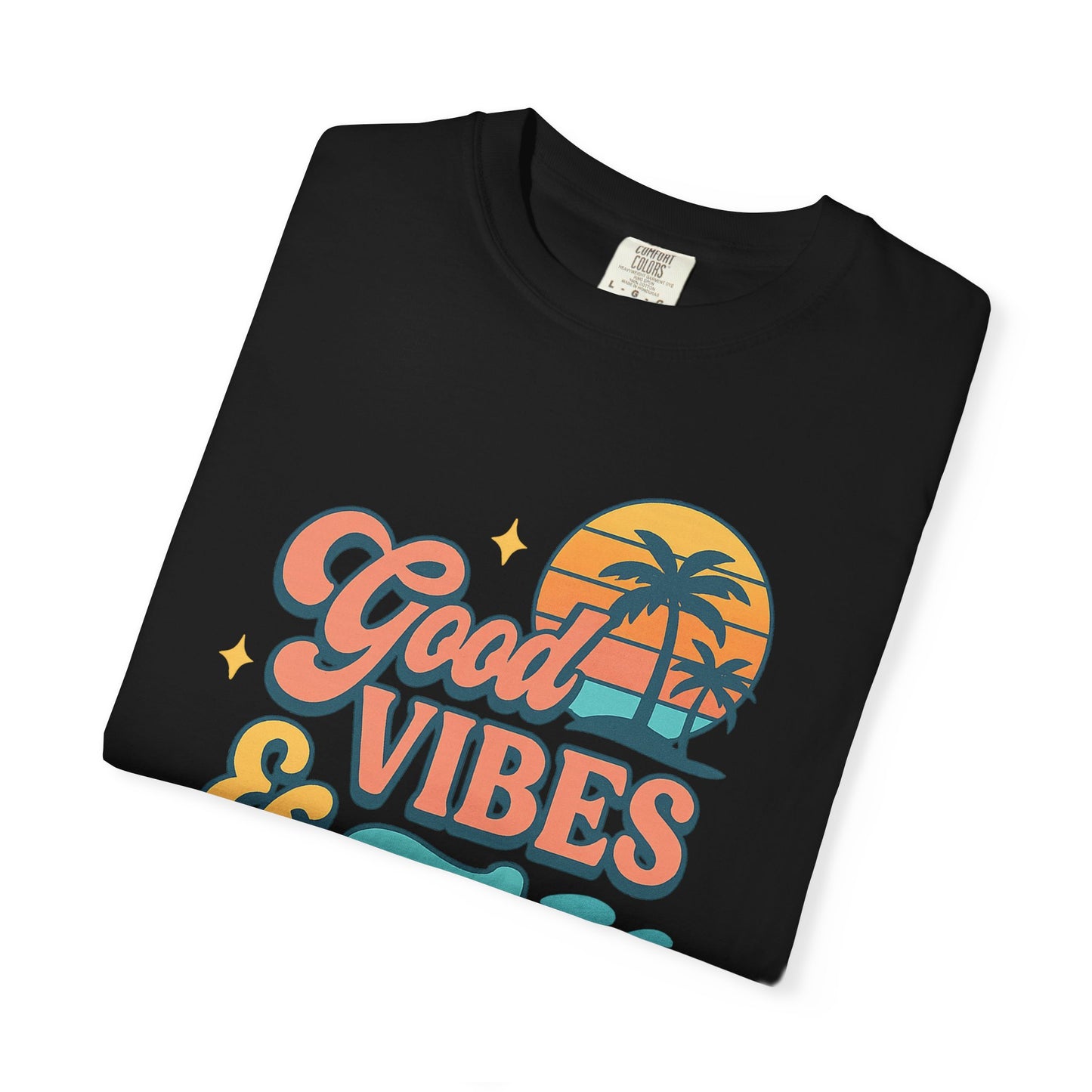 Good Vibes & Tan Lines Unisex T-Shirt, Summer Apparel, Beach Graphic Tee, Vacation Style, Casual Wear, Gift for Him/Her