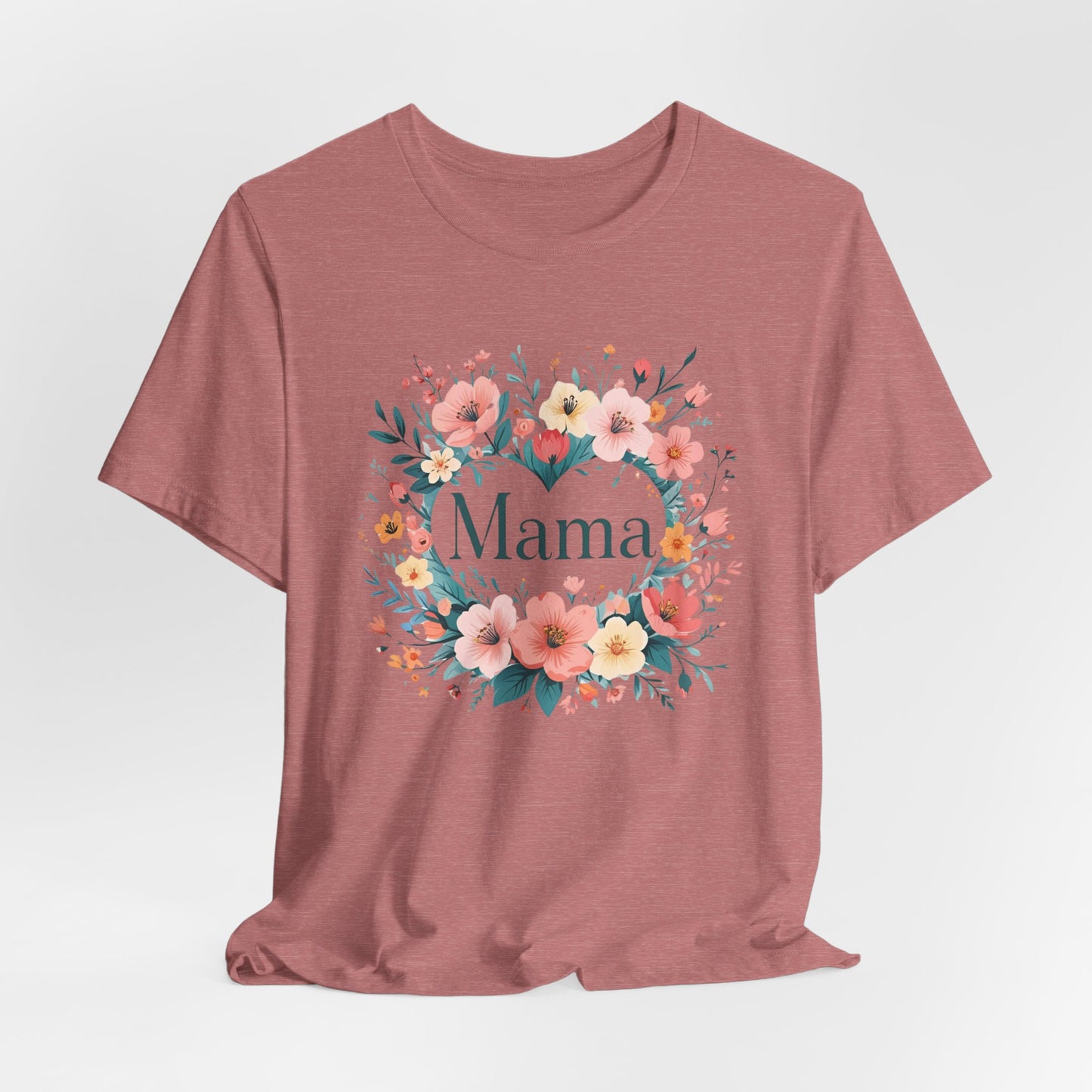 Floral Mama Tee - Perfect Gift for Moms, Mothers Day Shirt, Casual Wear, Birthday Surprise, Family Gathering