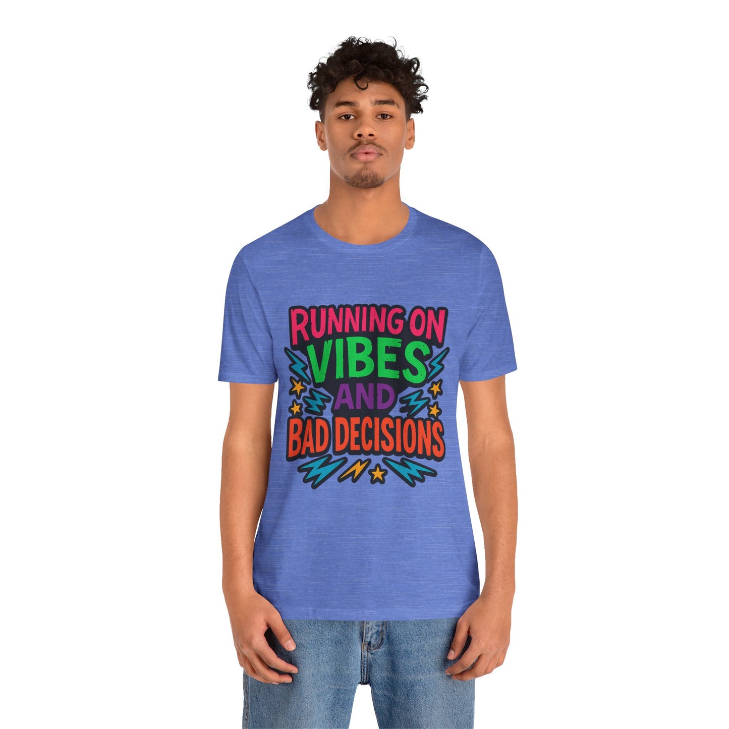 Vibes & Decisions Tee, Unisex Graphic T-Shirt, Trendy Casual Wear, Gift for Friends, Summer Style, Fun Tee for Parties