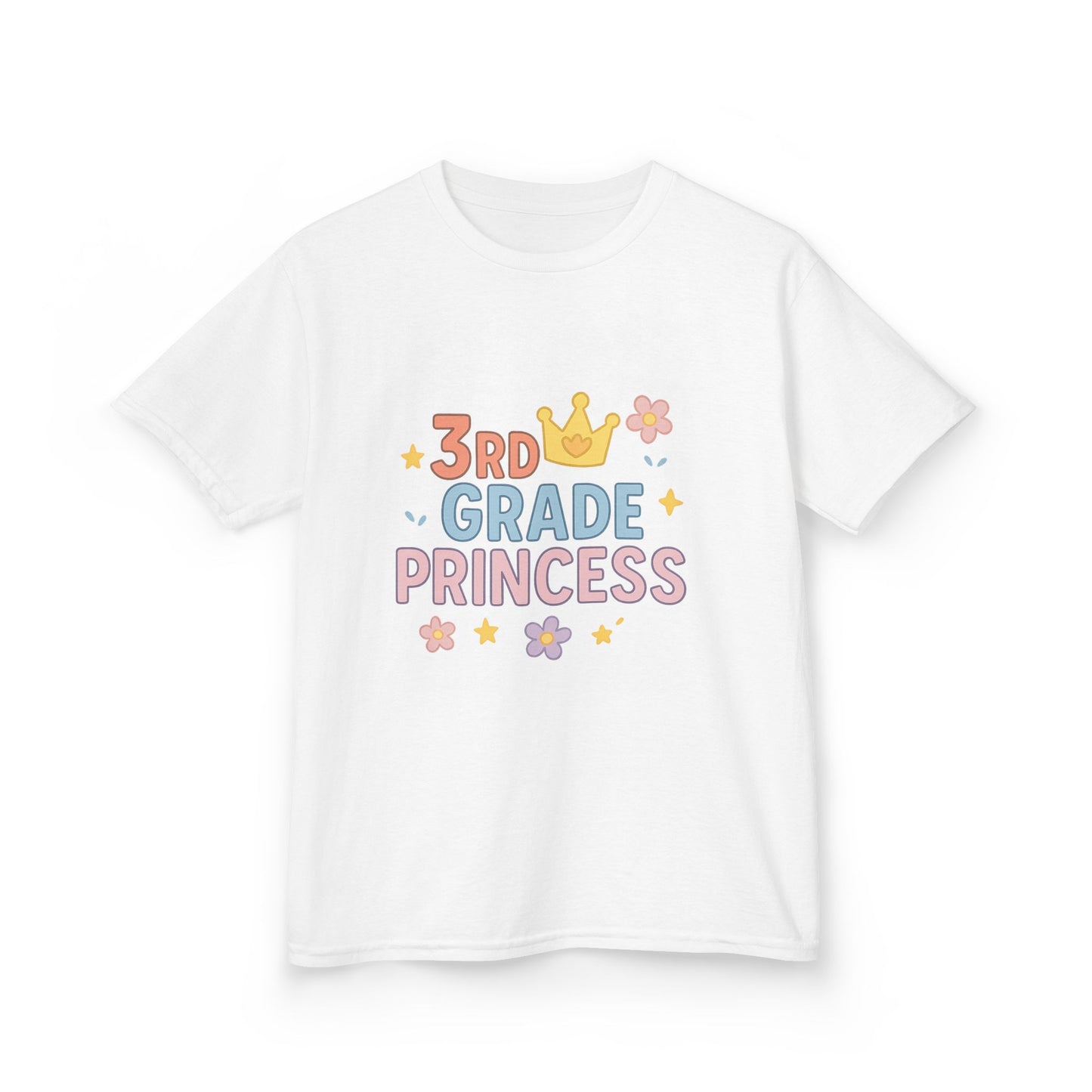 3rd Grade Princess Tee - Cute Kids Heavy Cotton Shirt, Birthday Gift, School Outfit, Toddler Apparel, Princess Theme