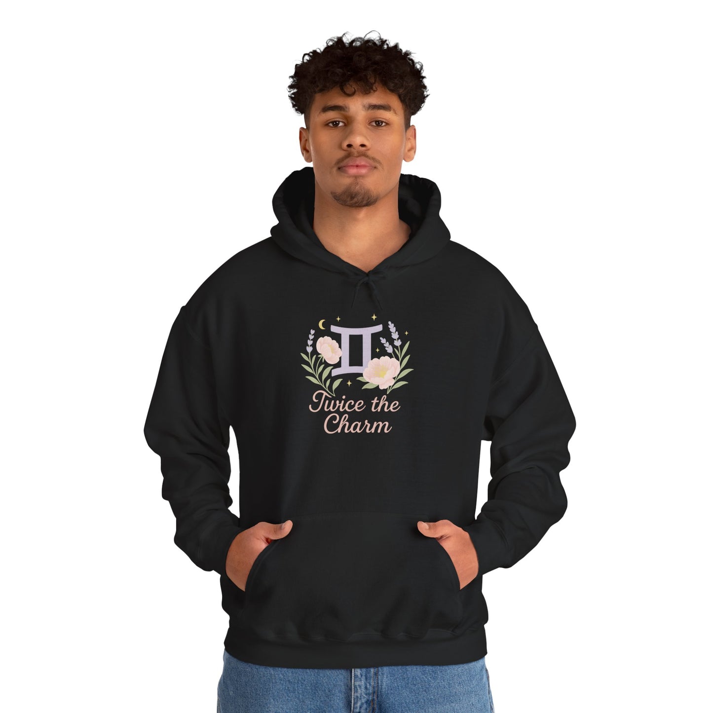Gemini Zodiac Unisex Hoodie - Geminis Have Twice the Charm, Zodiac Sweatshirt, Astrology Gift, Horoscope Clothing, Star Sign Apparel, Zodiac