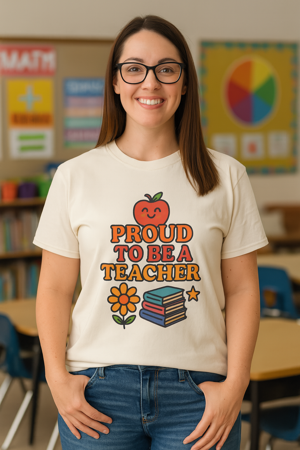 Proud Teacher Comfort Colors T-Shirt, Teacher Appreciation Gift, Educational Apparel, Back to School Shirt, Unisex Teacher Tee