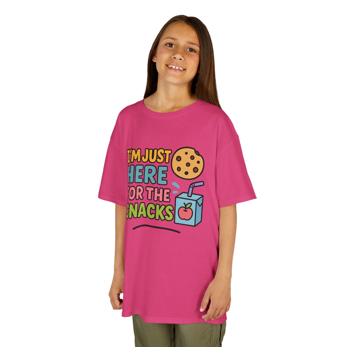 Kids Snack Time Tee - Fun Kids T-Shirt, Cute Cotton Tee, Snack Lover Gift, Funny Kids Apparel, Birthday Gift for Kids