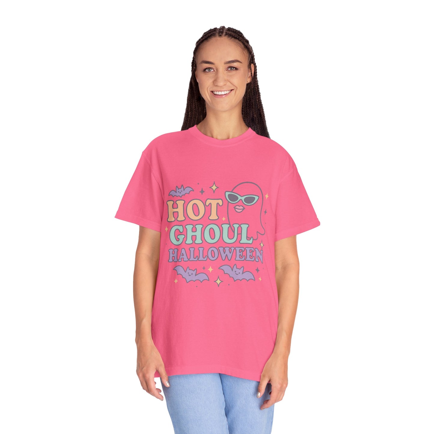 Spooky Cool Comfort Colors T-shirt, Halloween T-shirt, Ghost Shirt, Unisex Halloween Apparel, Cute Halloween Outfit, October Fashion