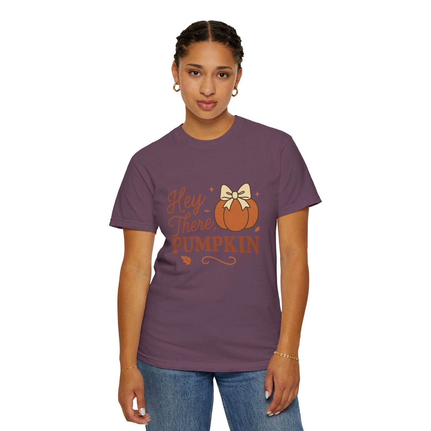 Hey There Pumpkin Comfort Colors T-Shirt, Cozy Autumn Tee for Halloween, Pumpkin Lover Gift, Fall Celebration Top, Seasonal Wear