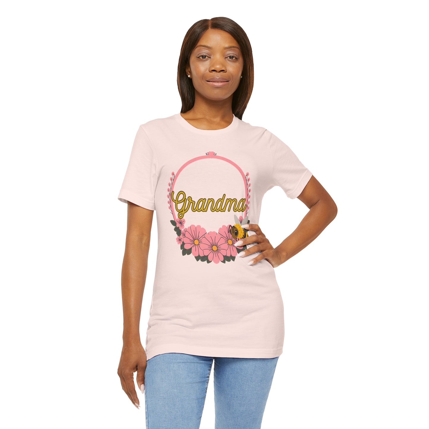 Grandma Floral Bee Shirt