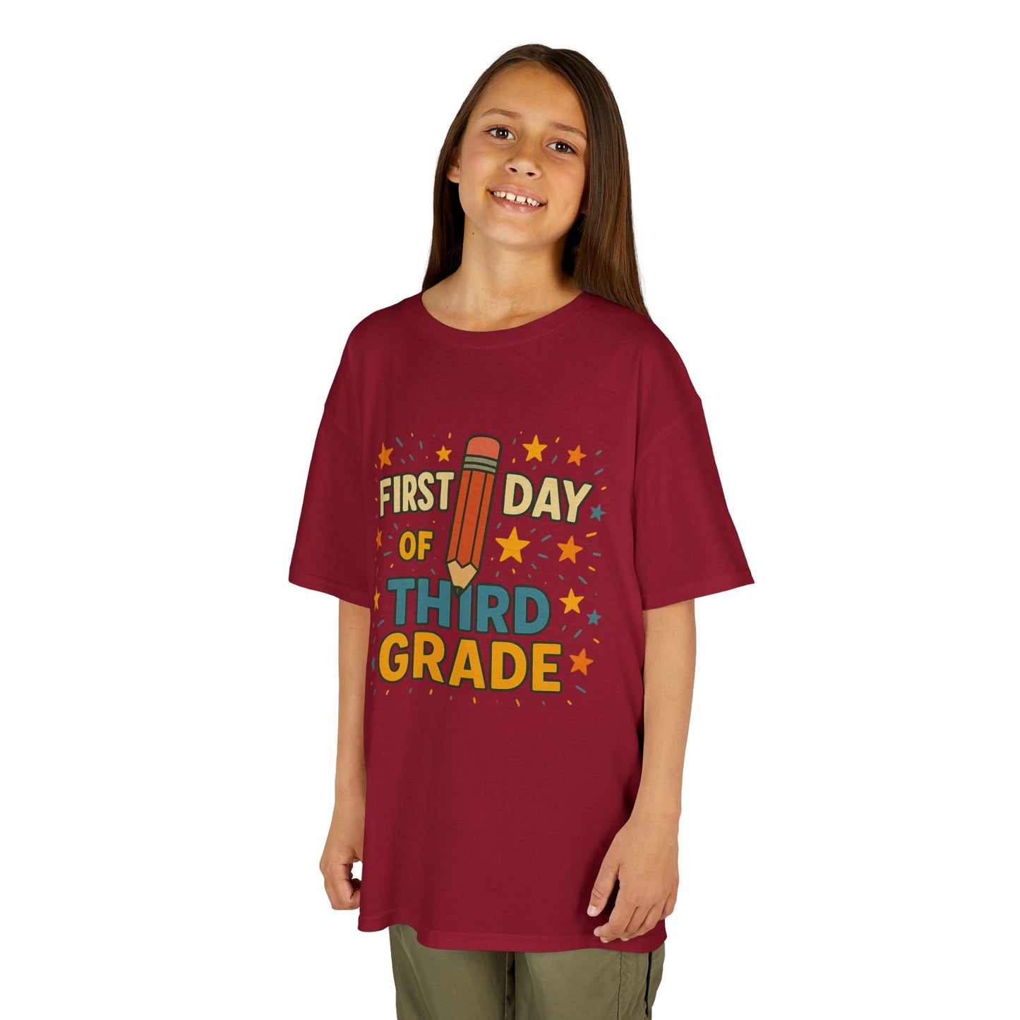 Kids First Day of Third Grade Tee, Back to School Shirt, Teacher Gift, Fun Kids Tee, School Celebration Apparel