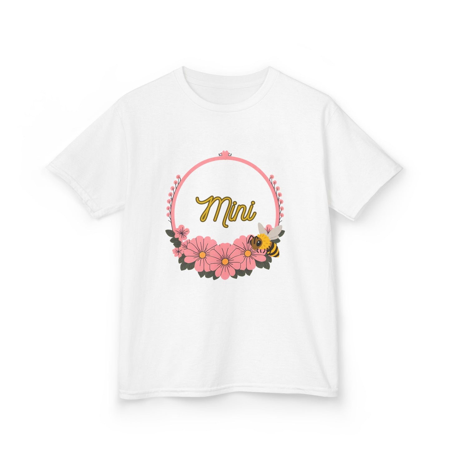 Floral Kids Tee - Mini Bee Design, Children's Shirt, Gift for Little Ones, Spring Outfit, Birthday Celebration