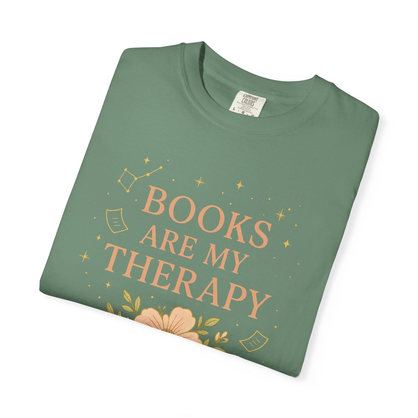 Book Lover's Therapy T-shirt | Unisex Gift for Readers, Cozy Casual Wear, Bookish Apparel, Reading Enthusiast Gift, Literary T-shirt