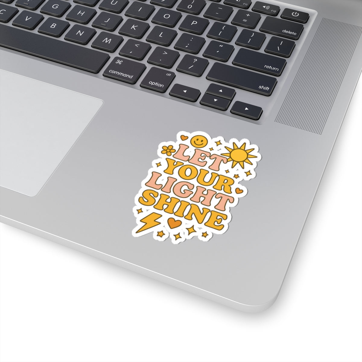Bright and Positive Kiss-Cut Stickers | Let Your Light Shine | Fun Vinyl Decals for Laptops, Water Bottles, Scrapbooking, Gifts, Wall Art