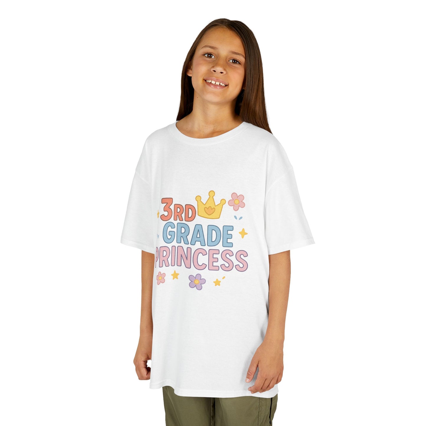 3rd Grade Princess Tee - Cute Kids Heavy Cotton Shirt, Birthday Gift, School Outfit, Toddler Apparel, Princess Theme