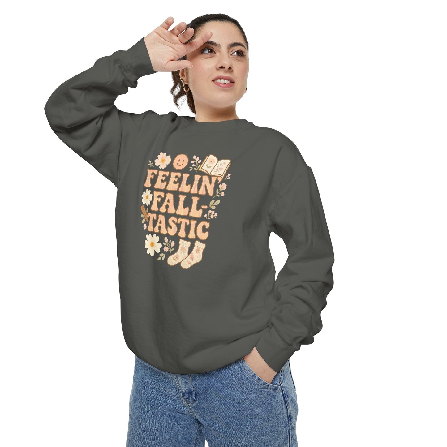 Fall-Tastic Comfort Colors Sweatshirt, Cozy Fall Jumper, Autumn Vibes Pullover, Unisex Sweater for Fall, Warm Sweatshirt for Fall Season