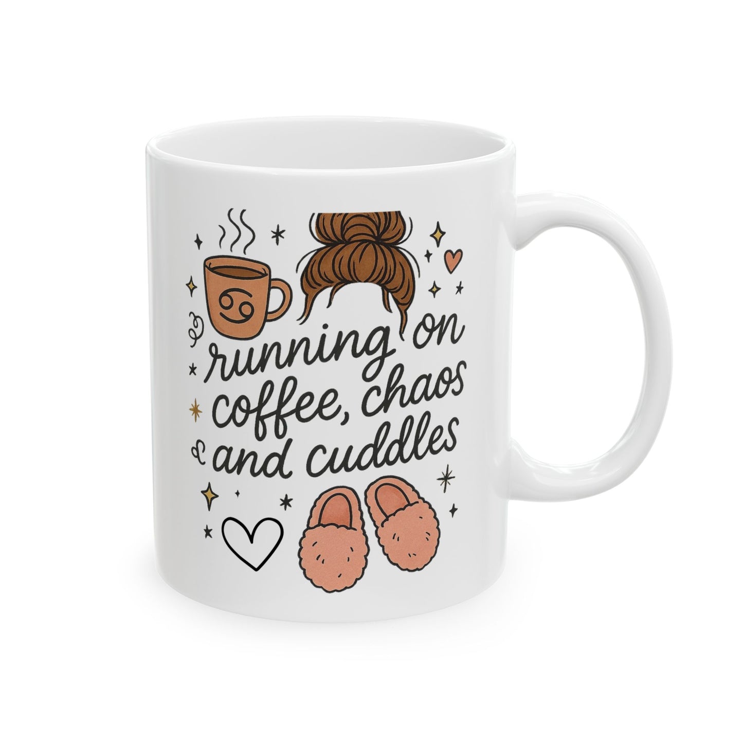 Cozy Ceramic Mug: Perfect for Caffeine Lovers, Coffee Enthusiasts, Gift for Friends, Home Office Accessories, Cute Mug