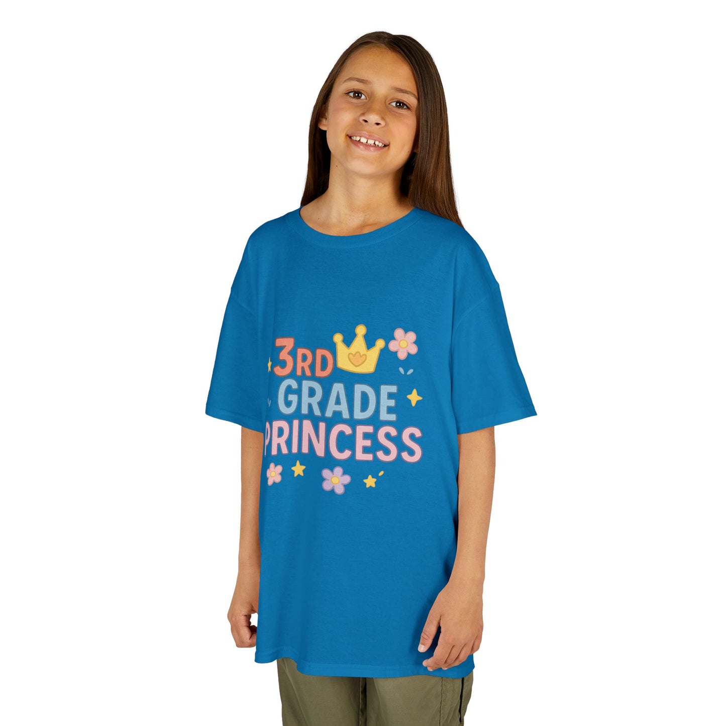 3rd Grade Princess Tee - Cute Kids Heavy Cotton Shirt, Birthday Gift, School Outfit, Toddler Apparel, Princess Theme