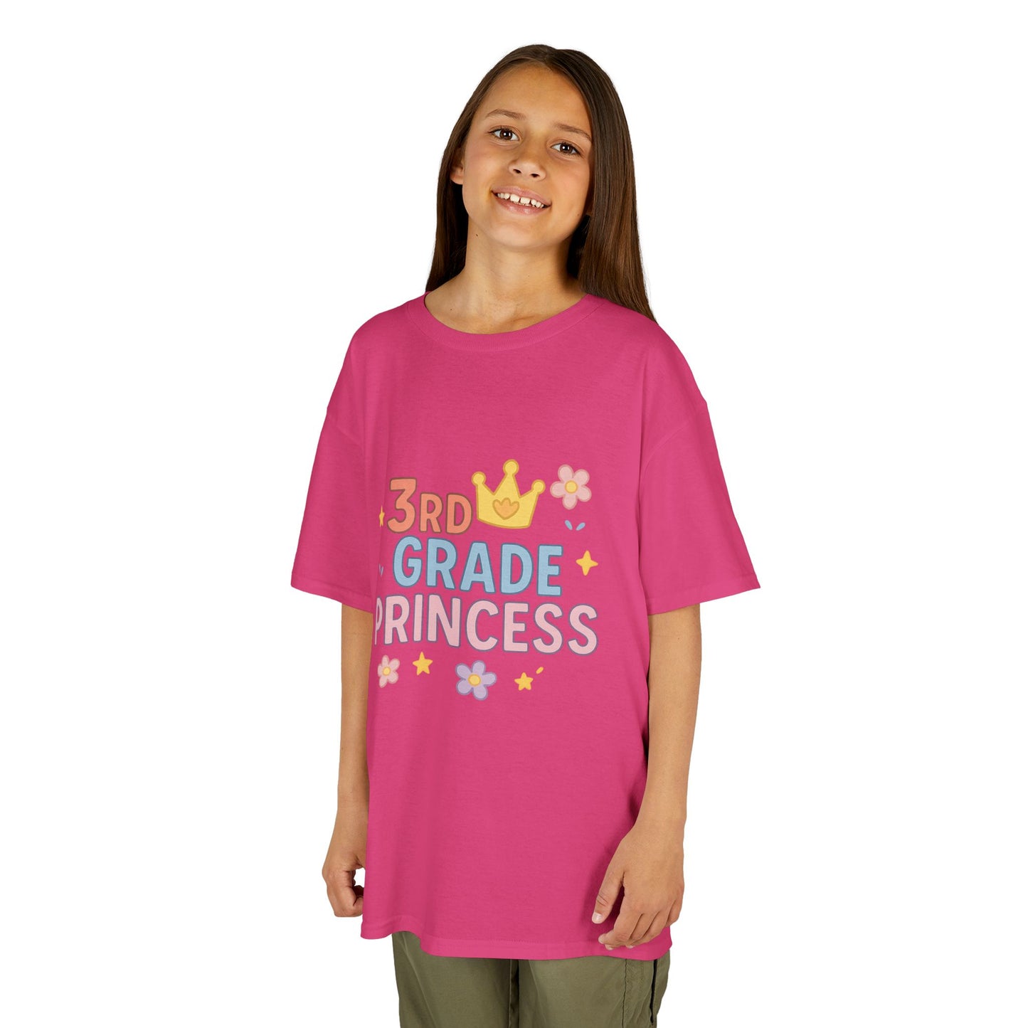3rd Grade Princess Tee - Cute Kids Heavy Cotton Shirt, Birthday Gift, School Outfit, Toddler Apparel, Princess Theme