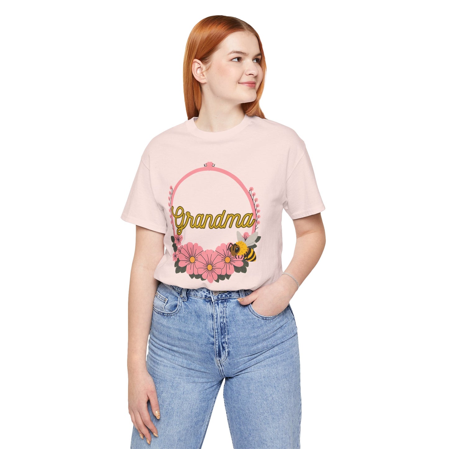 Grandma Floral Bee Shirt