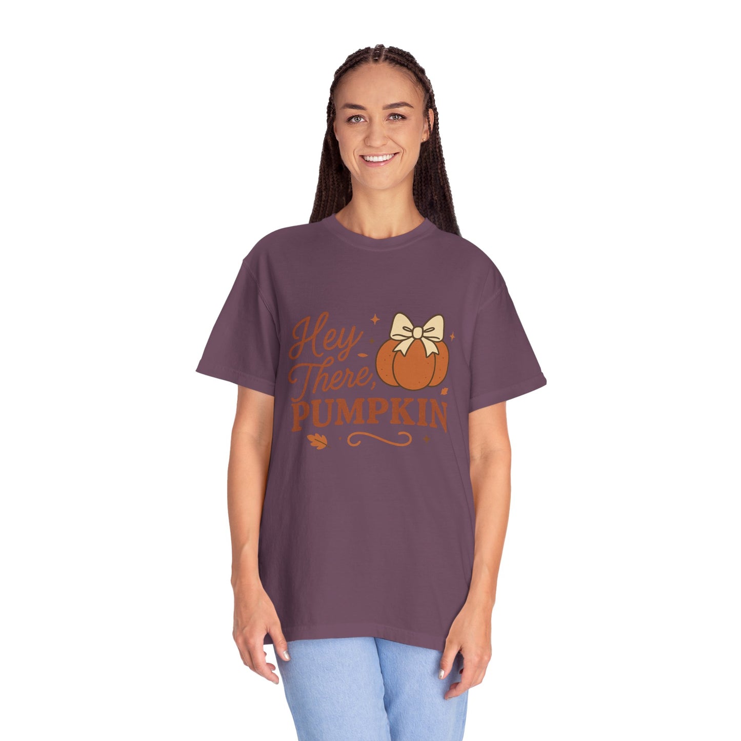 Hey There Pumpkin Comfort Colors T-Shirt, Cozy Autumn Tee for Halloween, Pumpkin Lover Gift, Fall Celebration Top, Seasonal Wear