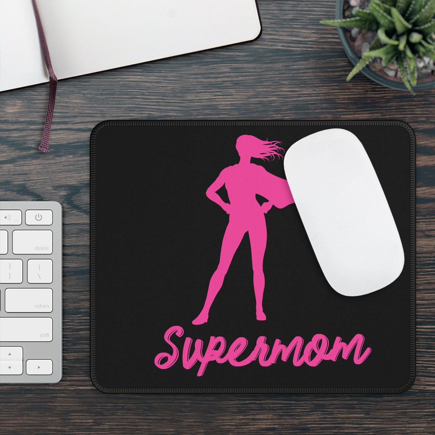 Supermom Gaming Mouse Pad - Perfect for Gamers, Moms, Gifts, Home Office Decor, Unique Mother's Day Present