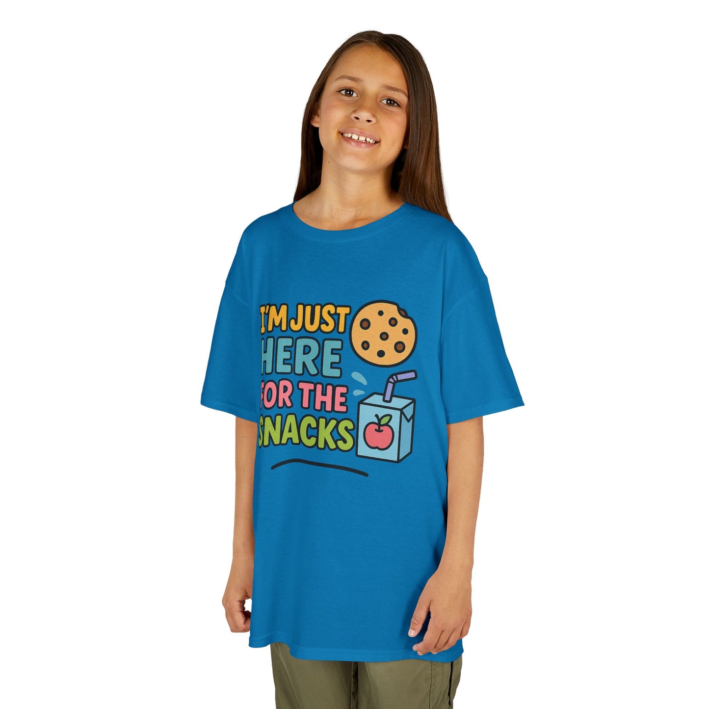 Kids Snack Time Tee - Fun Kids T-Shirt, Cute Cotton Tee, Snack Lover Gift, Funny Kids Apparel, Birthday Gift for Kids