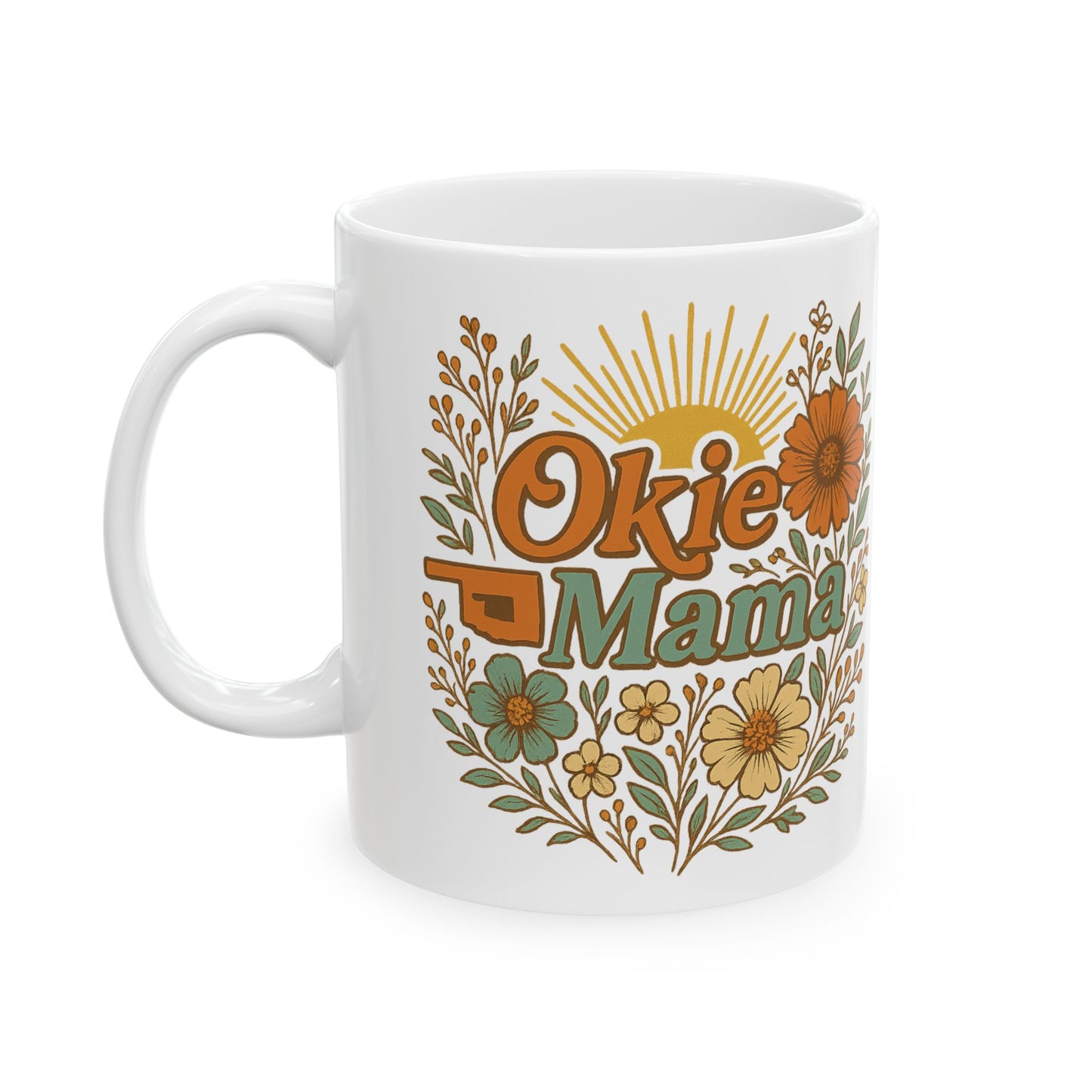 Floral Mother's Day Ceramic Mug | Gift for Mom | Coffee Cup | Tea Lover | 11oz & 15oz | Unique Home Decor | Present for Her