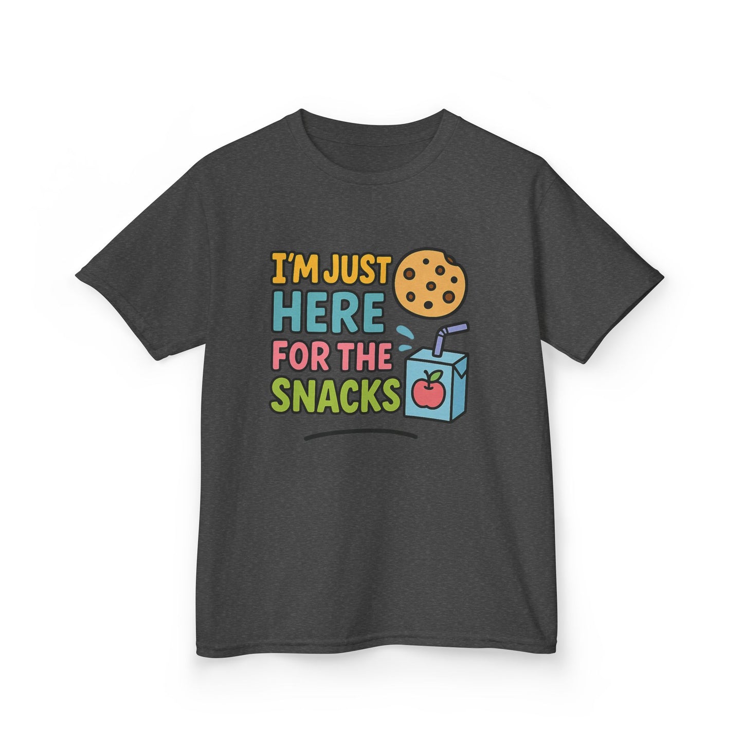 Kids Snack Time Tee - Fun Kids T-Shirt, Cute Cotton Tee, Snack Lover Gift, Funny Kids Apparel, Birthday Gift for Kids