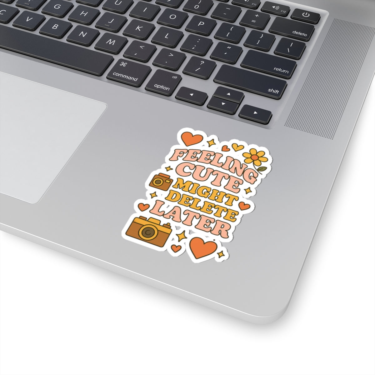 Cute Camera Kiss-Cut Stickers, Aesthetic Laptop Decals, Fun Gift for Friends, Scrapbooking Supplies, Phone Accessories